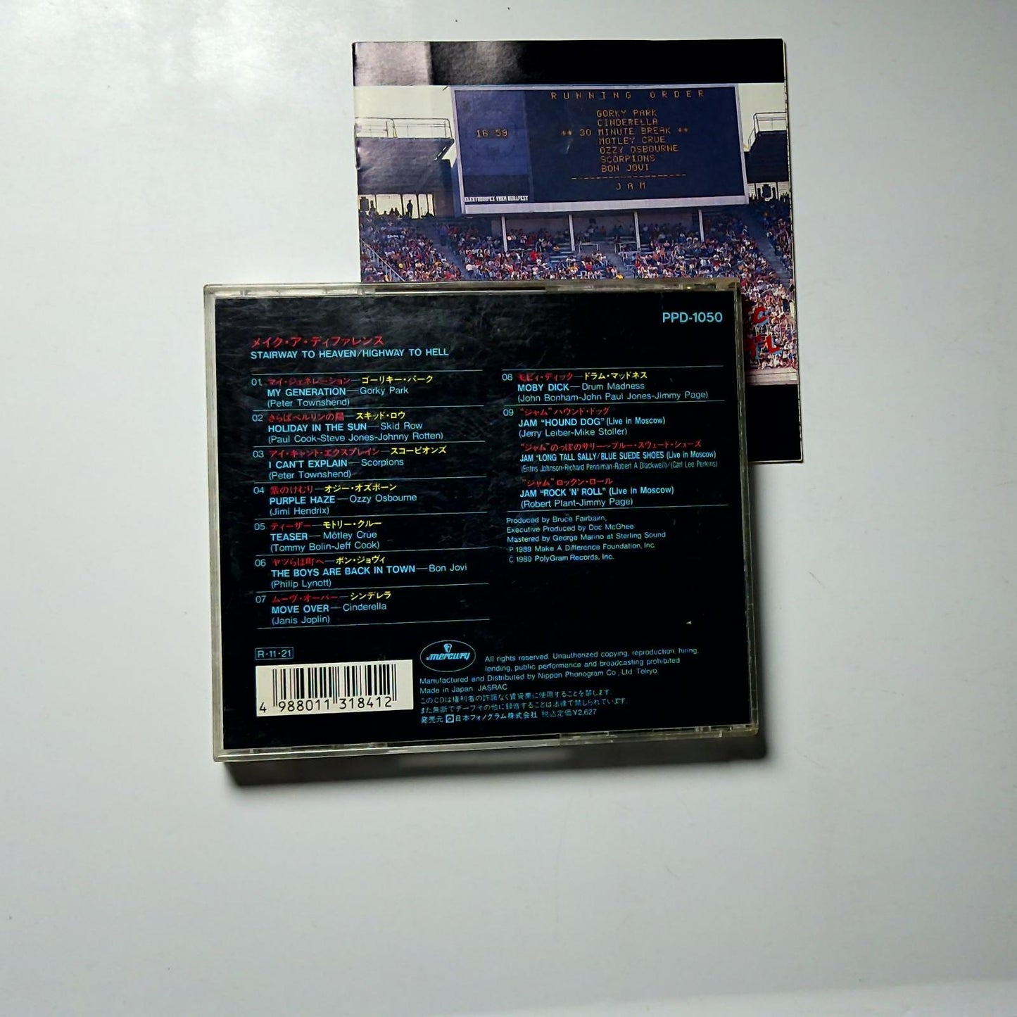 Various – Stairway To Heaven / Highway To Hell (CD, 1989) Japan PPD-1050
