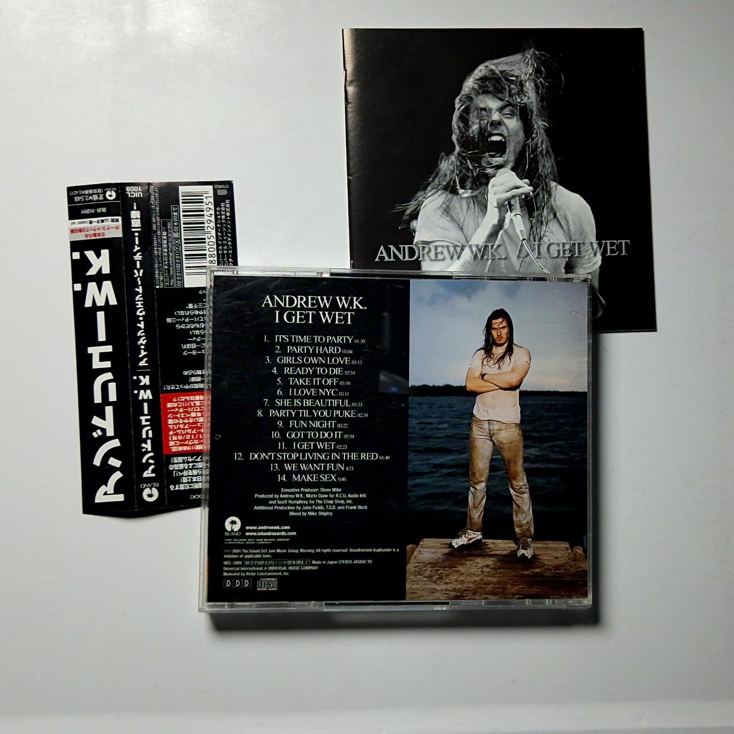 Andrew W.K. – I Get Wet (CD, 2002) Japan obi UICL-1009
