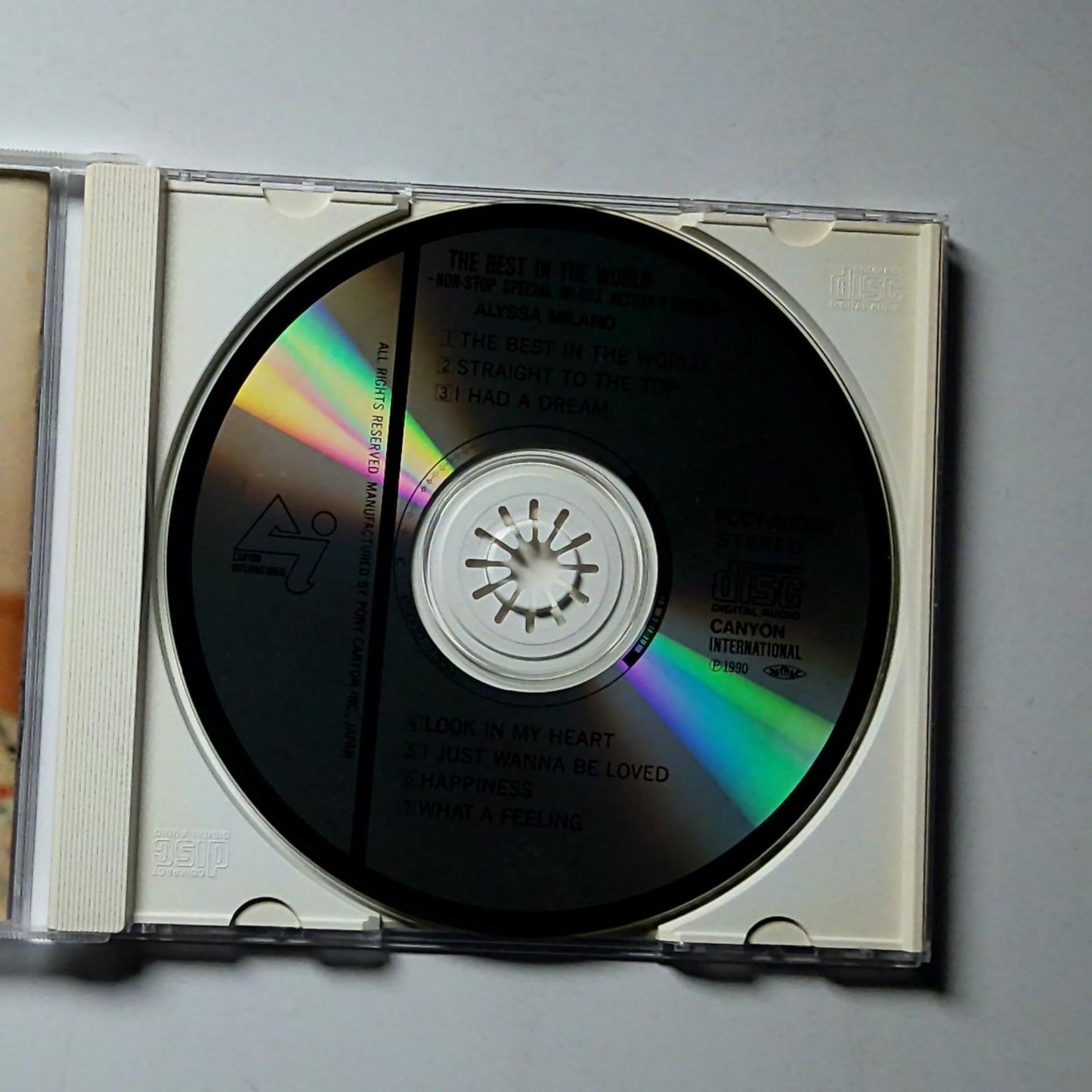 Alyssa Milano – The Best In The World (CD, 1990) Japan PCCY-00059