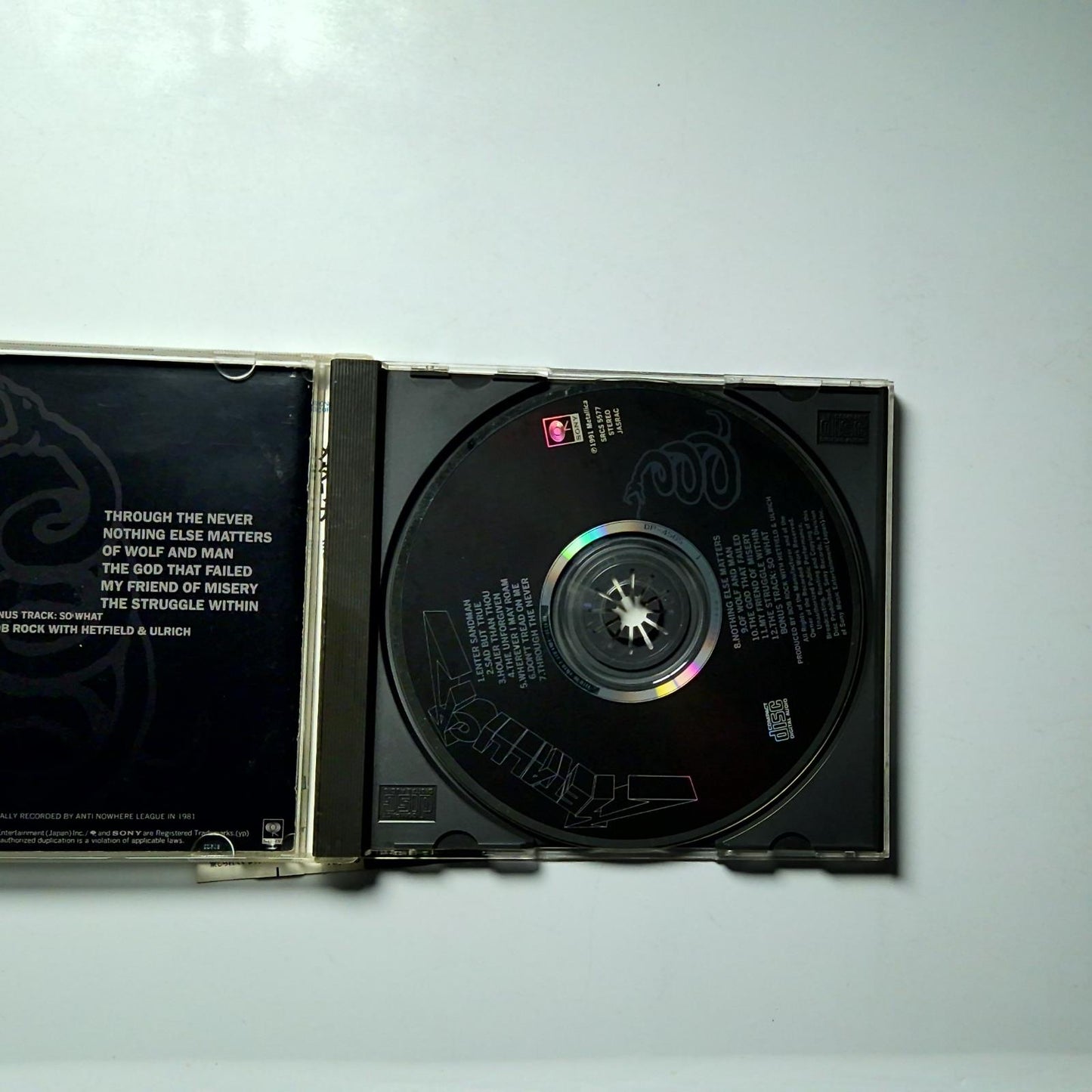 Metallica – Metallica (CD, 1991) Japan SRCS 5577