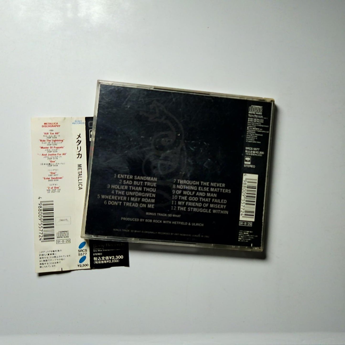 Metallica – Metallica (CD, 1991) Japan SRCS 5577