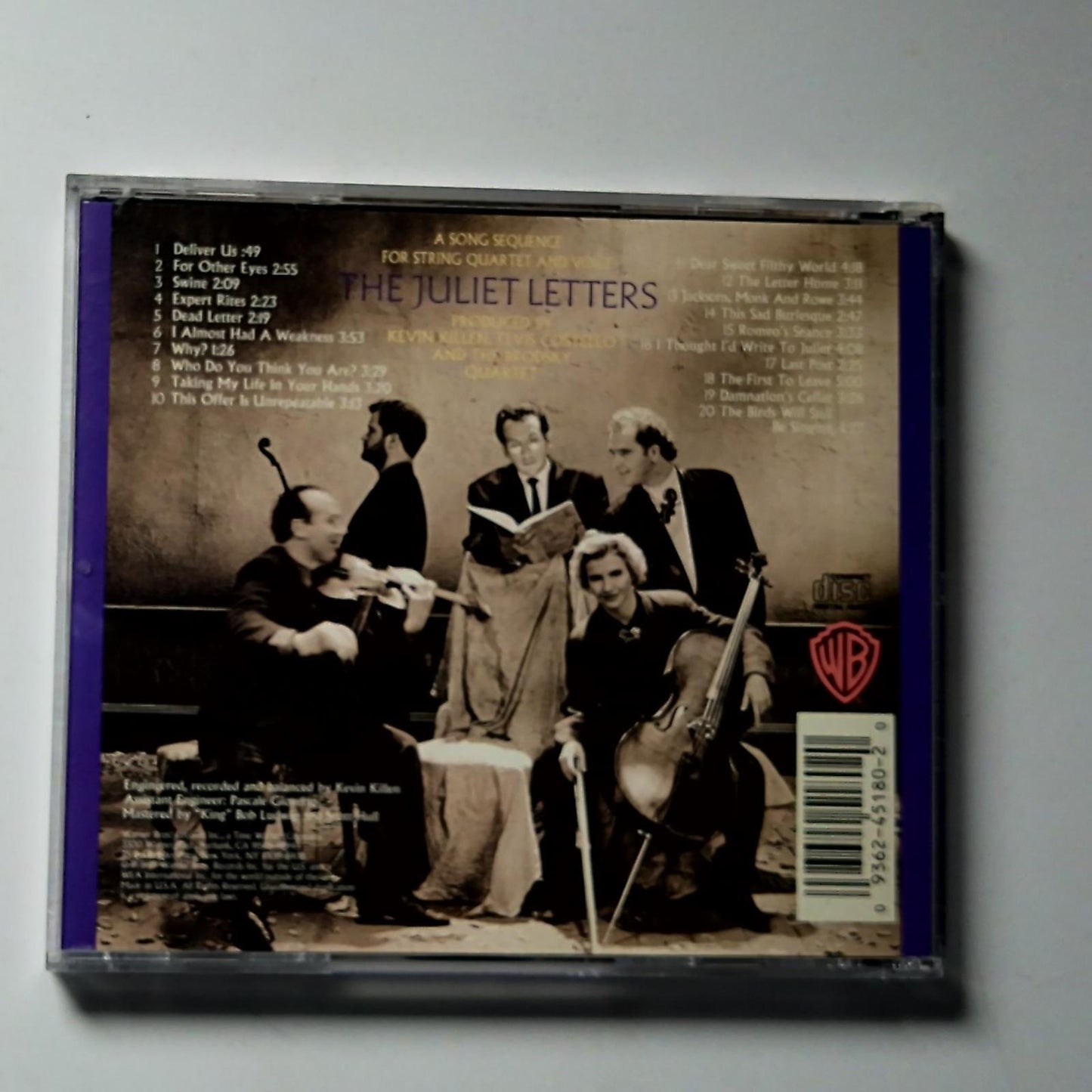 Elvis Costello, Brodsky Quartet – The Juliet Letters (CD, 1993) US 9 45180-2