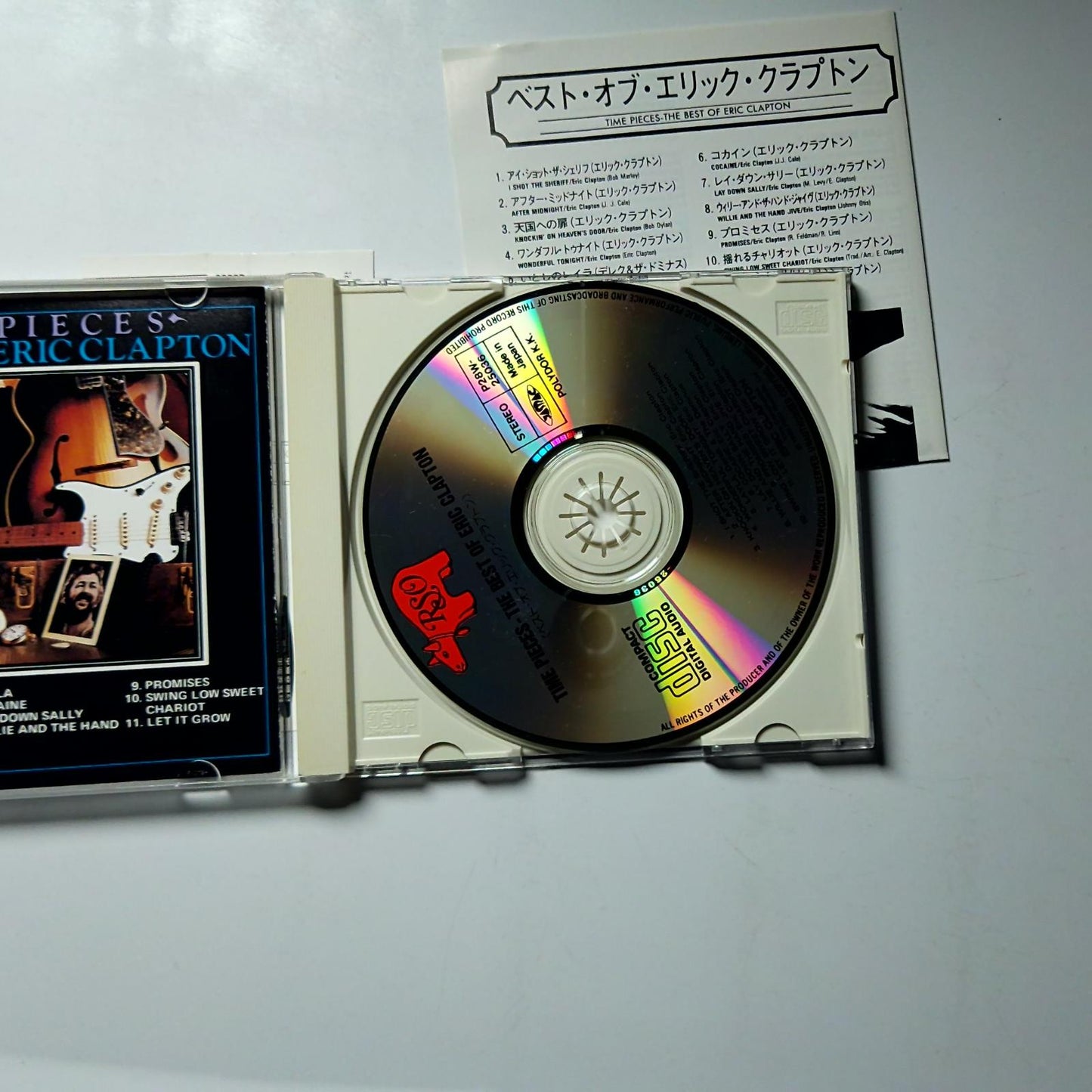 Eric Clapton – Time Pieces - The Best Of Eric Clapton (CD, 1988) Japan obi