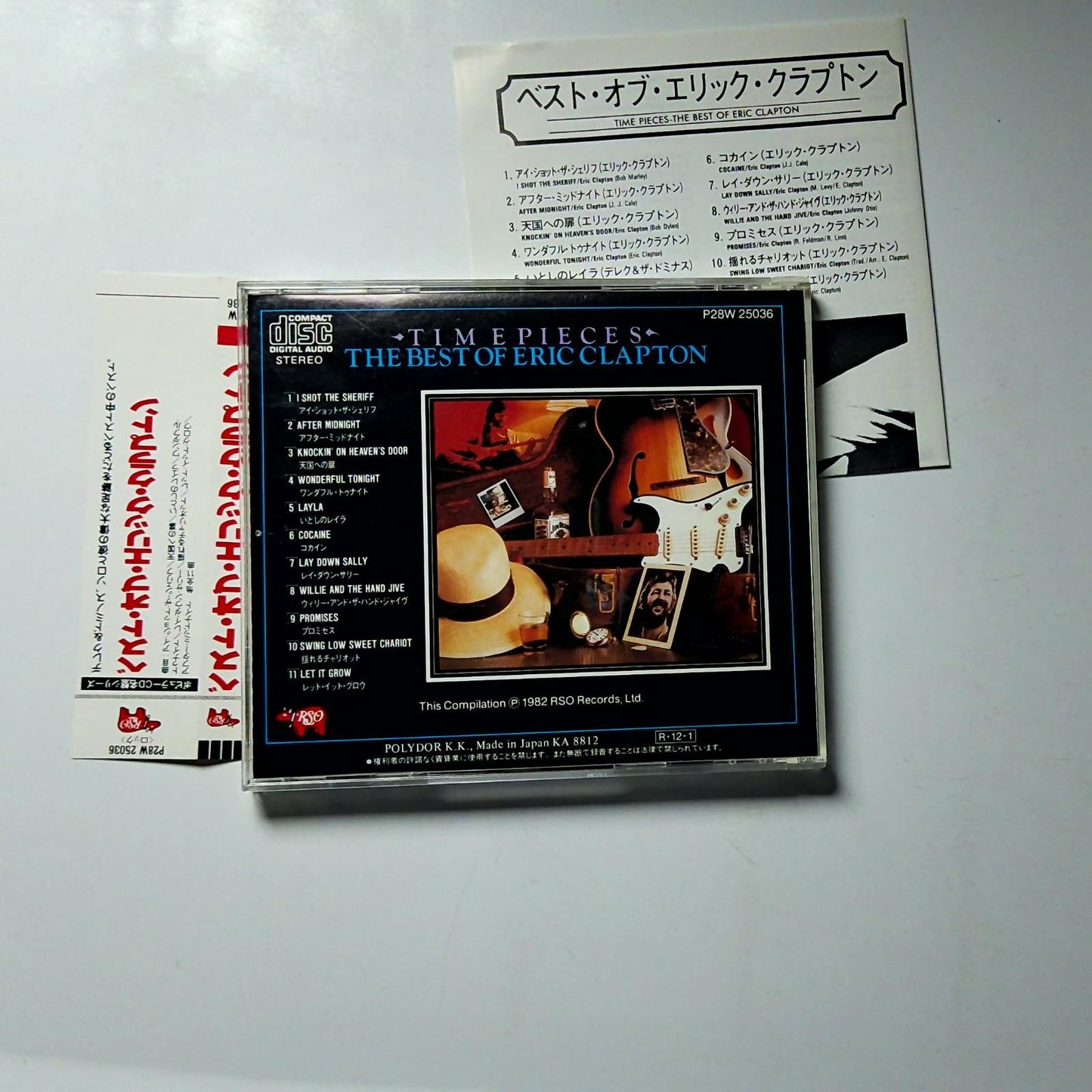 Eric Clapton – Time Pieces - The Best Of Eric Clapton (CD, 1988) Japan obi
