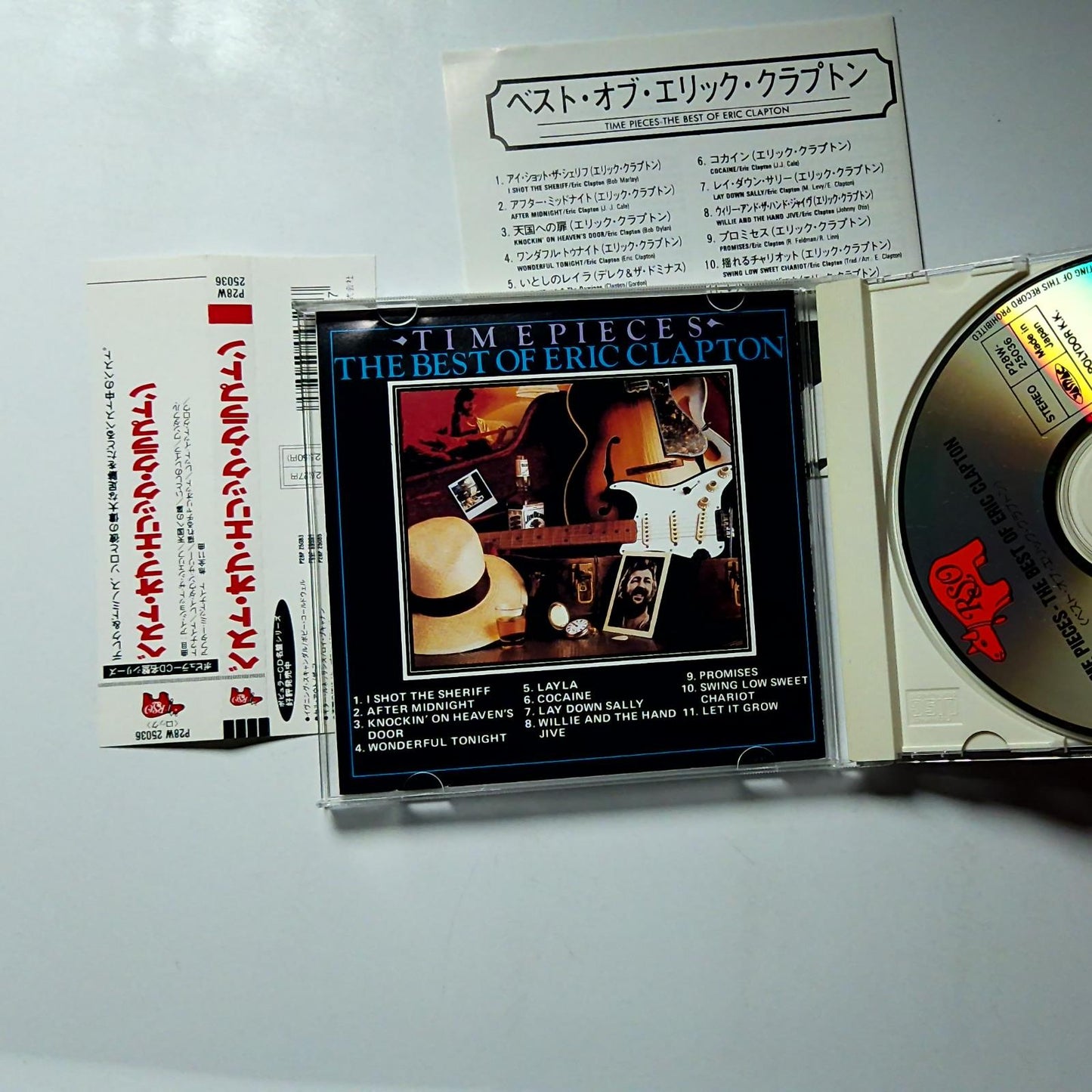Eric Clapton – Time Pieces - The Best Of Eric Clapton (CD, 1988) Japan obi