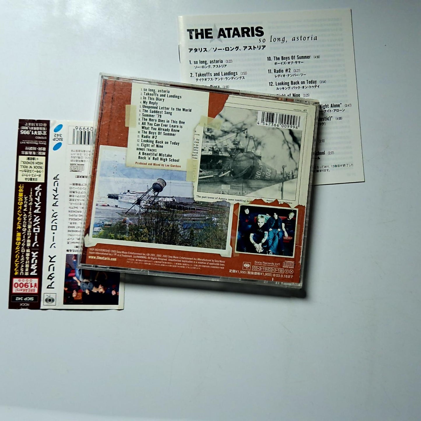 The Ataris – So Long, Astoria (CD, 2003) Japan Bonus Track Obi SICP 342