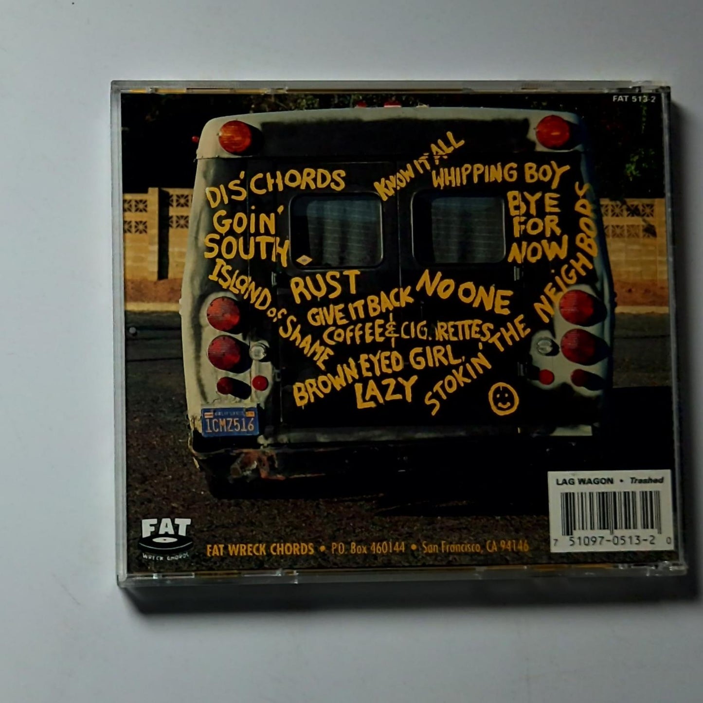 Lagwagon – Trashed (CD, 1995) US FAT 513-2