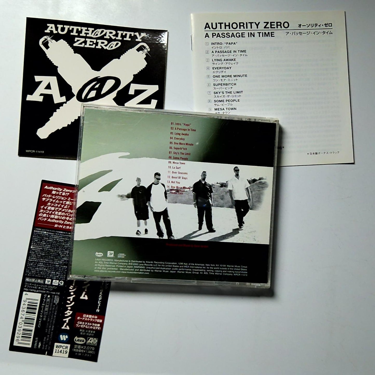 Authority Zero – A Passage In Time (CD, 2003) Japan Obi Sticker WPCR-11419
