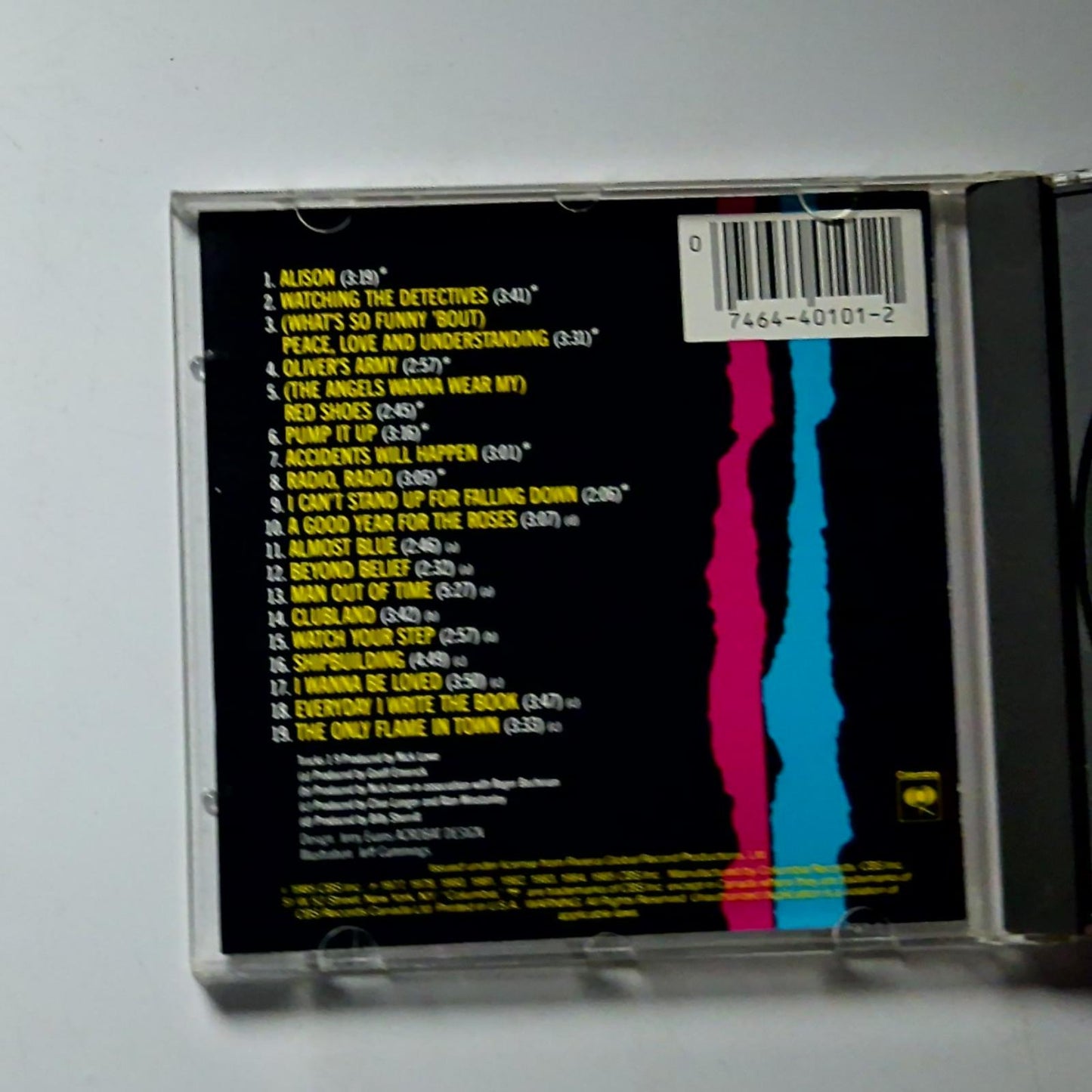The Best Of Elvis Costello And The Attractions (CD, 1985) US CK 40101