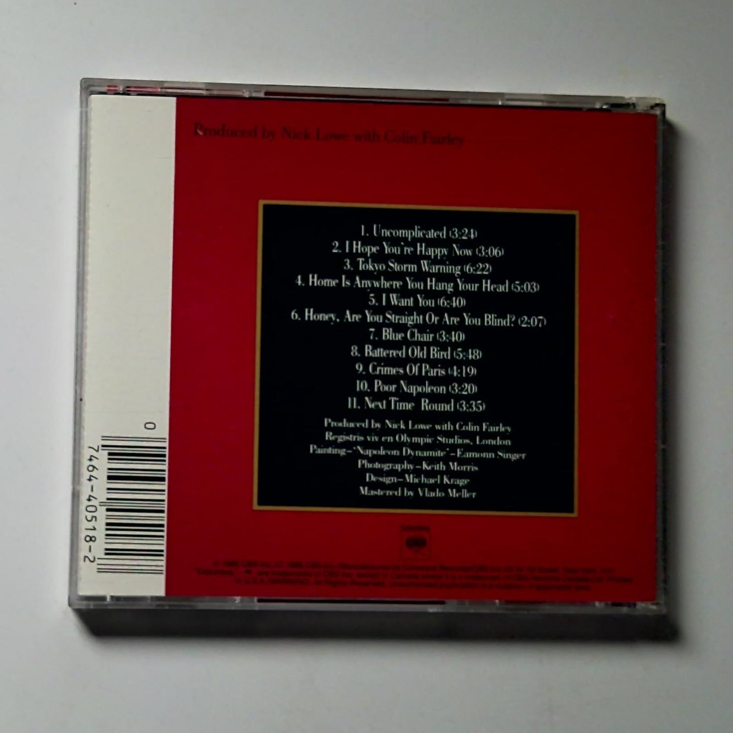 Elvis Costello & The Attractions – Blood & Chocolate (CD, 1986) US CK 40518