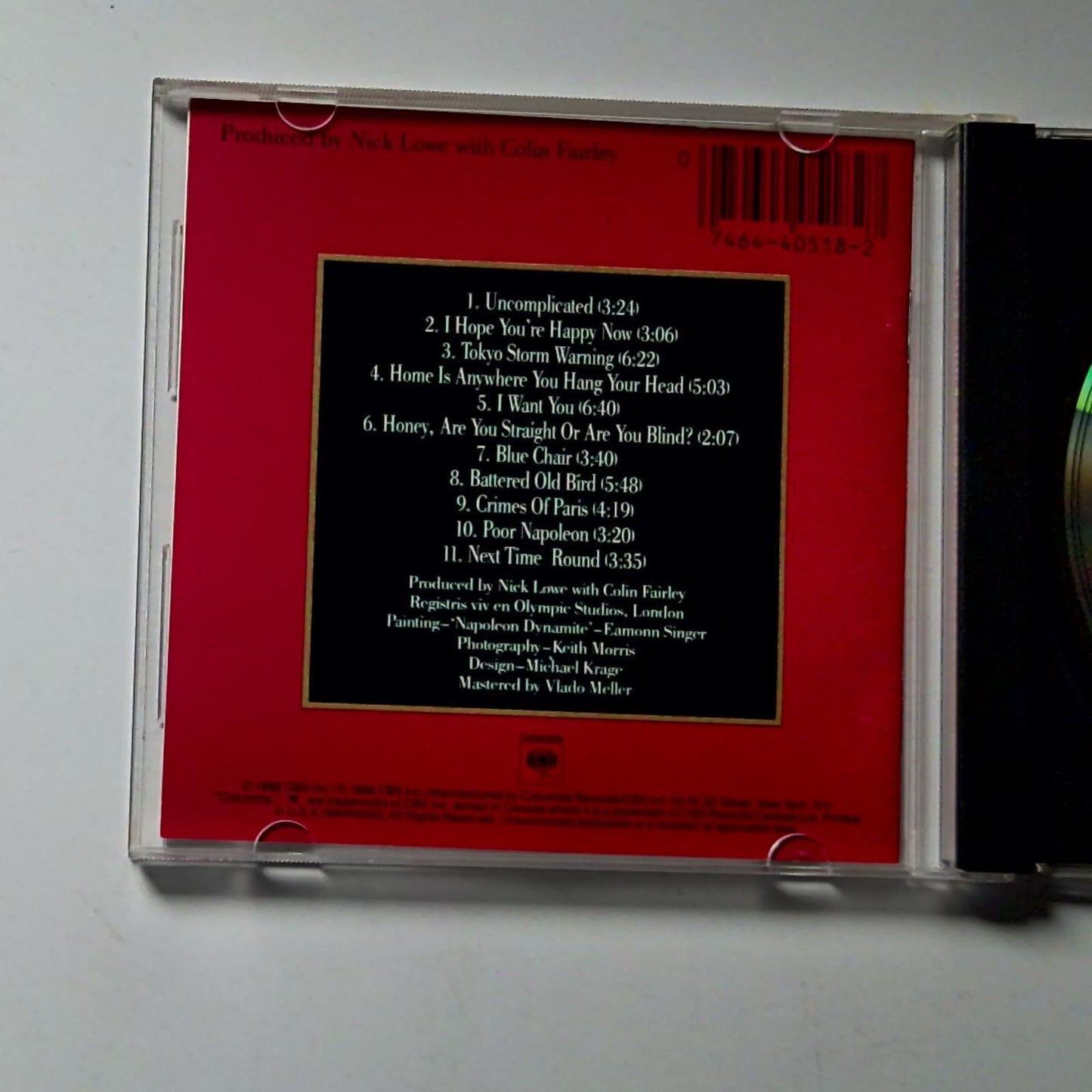Elvis Costello & The Attractions – Blood & Chocolate (CD, 1986) US CK 40518
