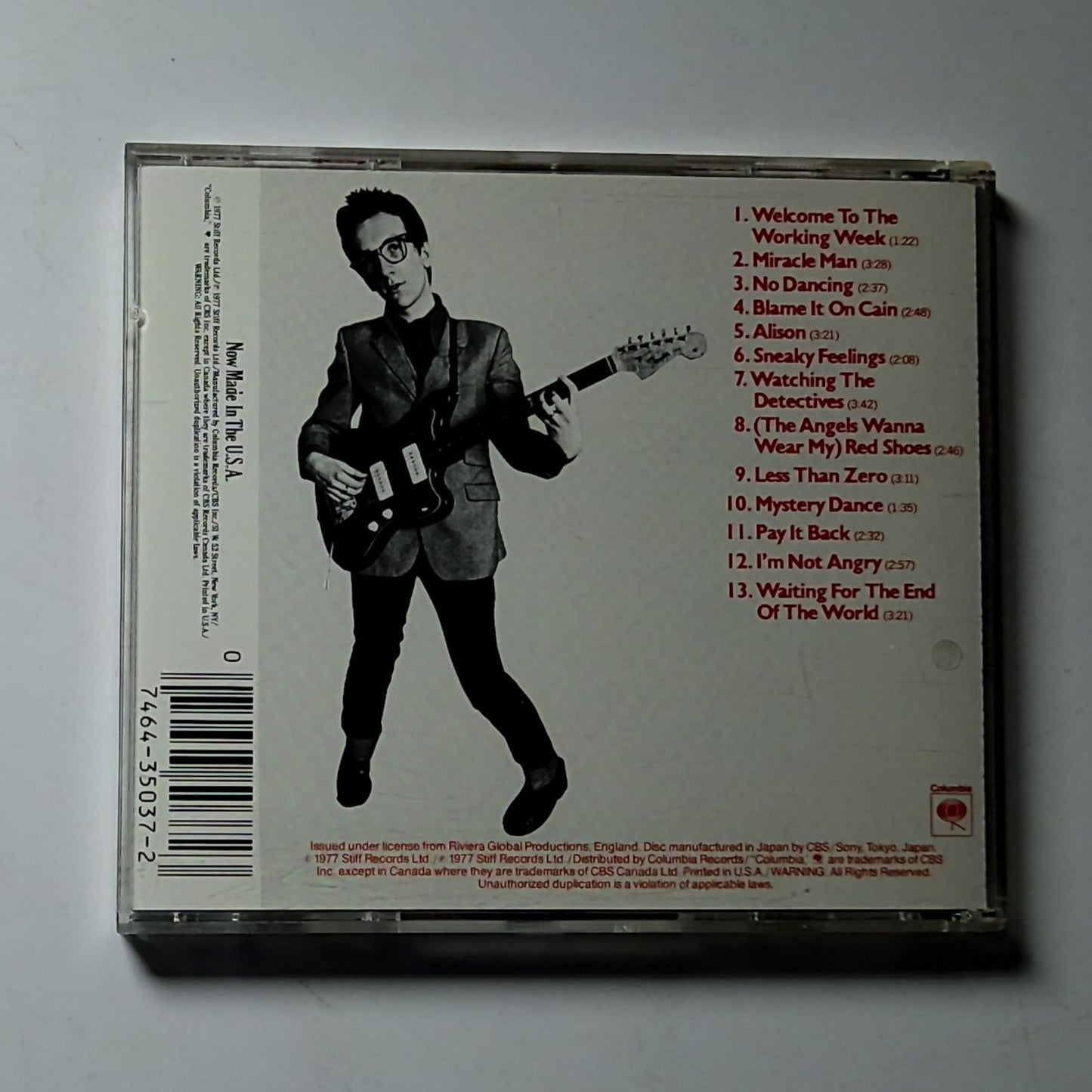 Elvis Costello – My Aim Is True (CD, 1990) US CK 35037
