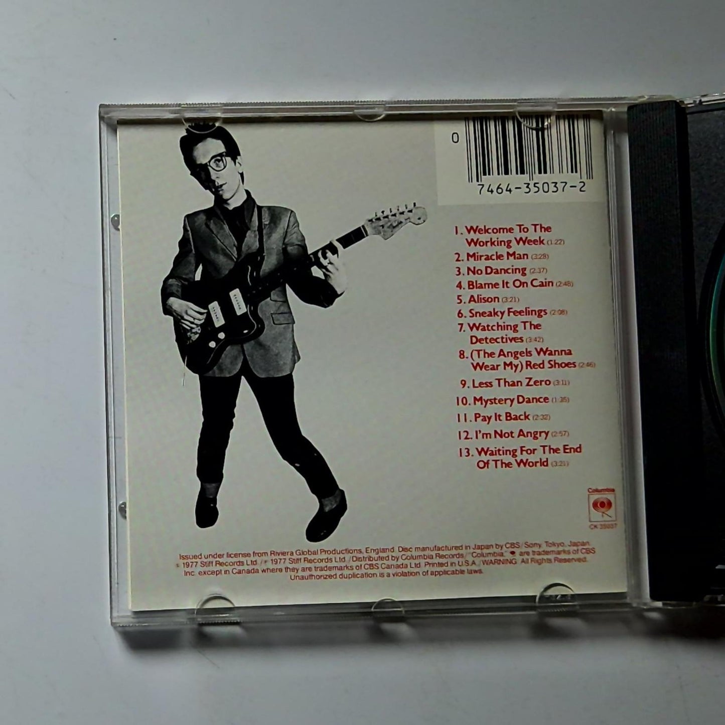 Elvis Costello – My Aim Is True (CD, 1990) US CK 35037