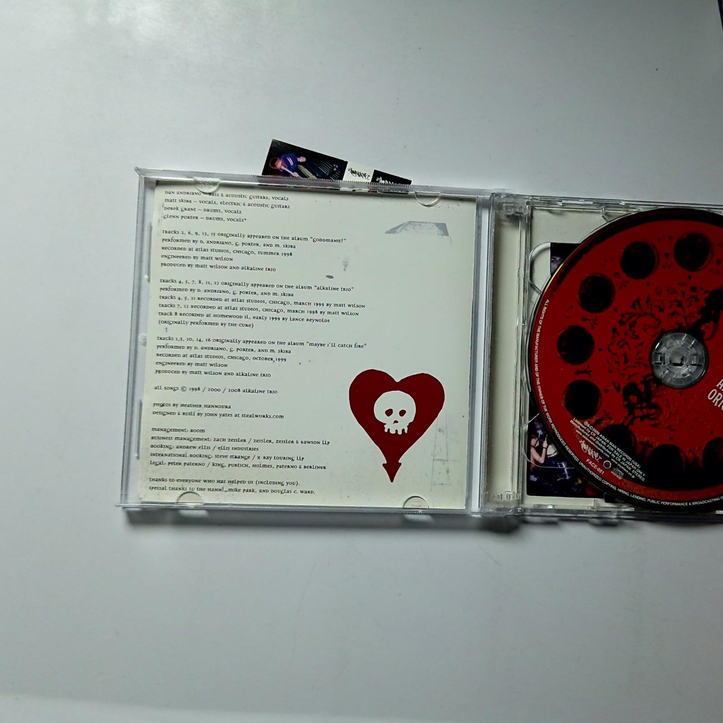 Alkaline Trio – Original Sin (CD + DVD, 2008) Japan Obi FACE-051