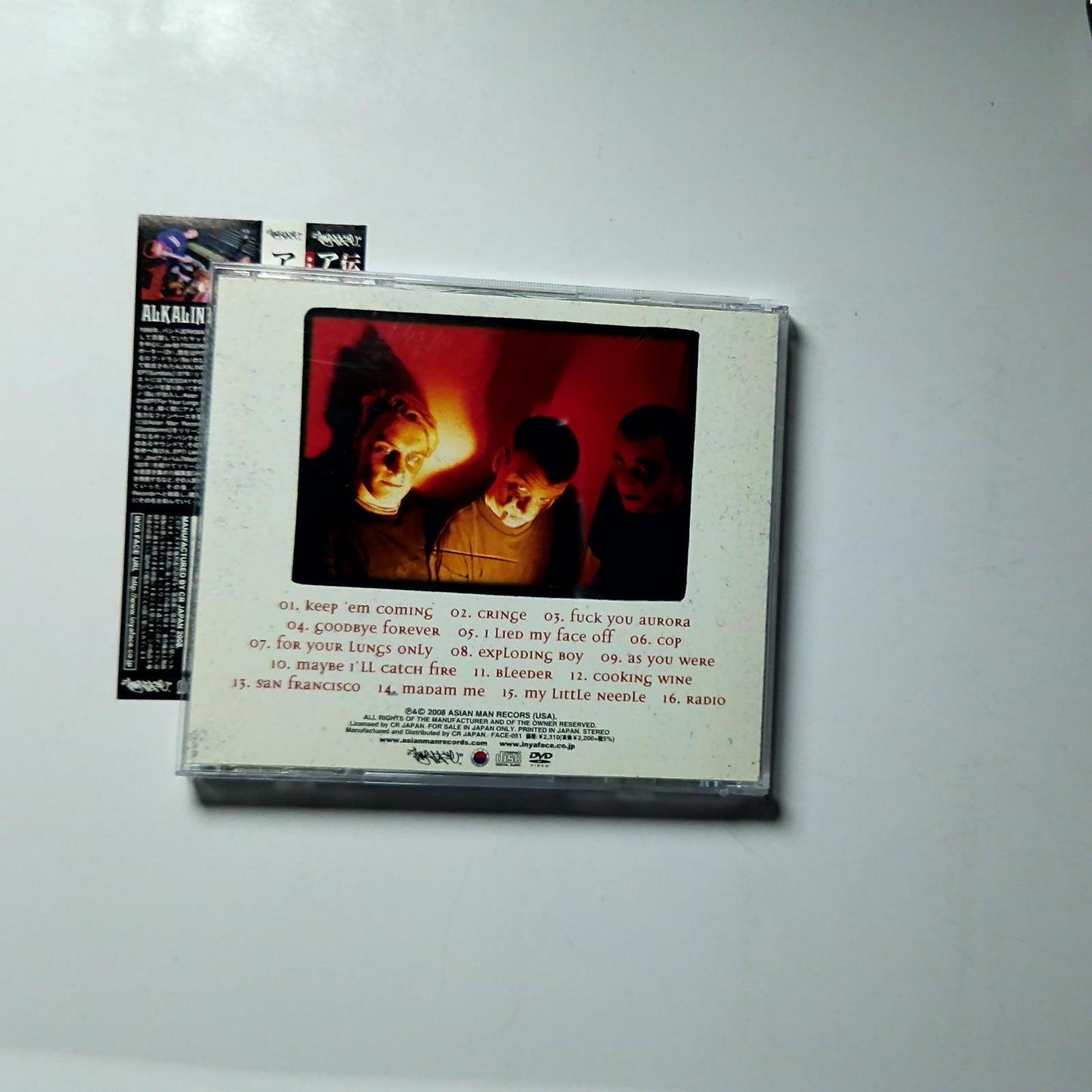 Alkaline Trio – Original Sin (CD + DVD, 2008) Japan Obi FACE-051