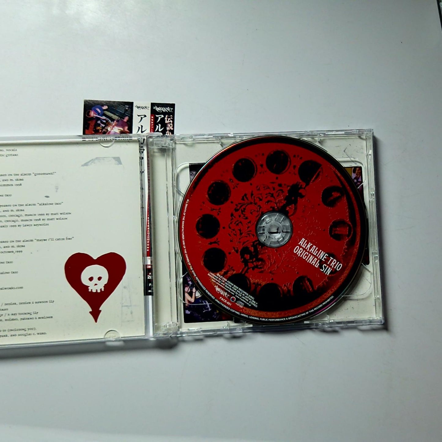 Alkaline Trio – Original Sin (CD + DVD, 2008) Japan Obi FACE-051