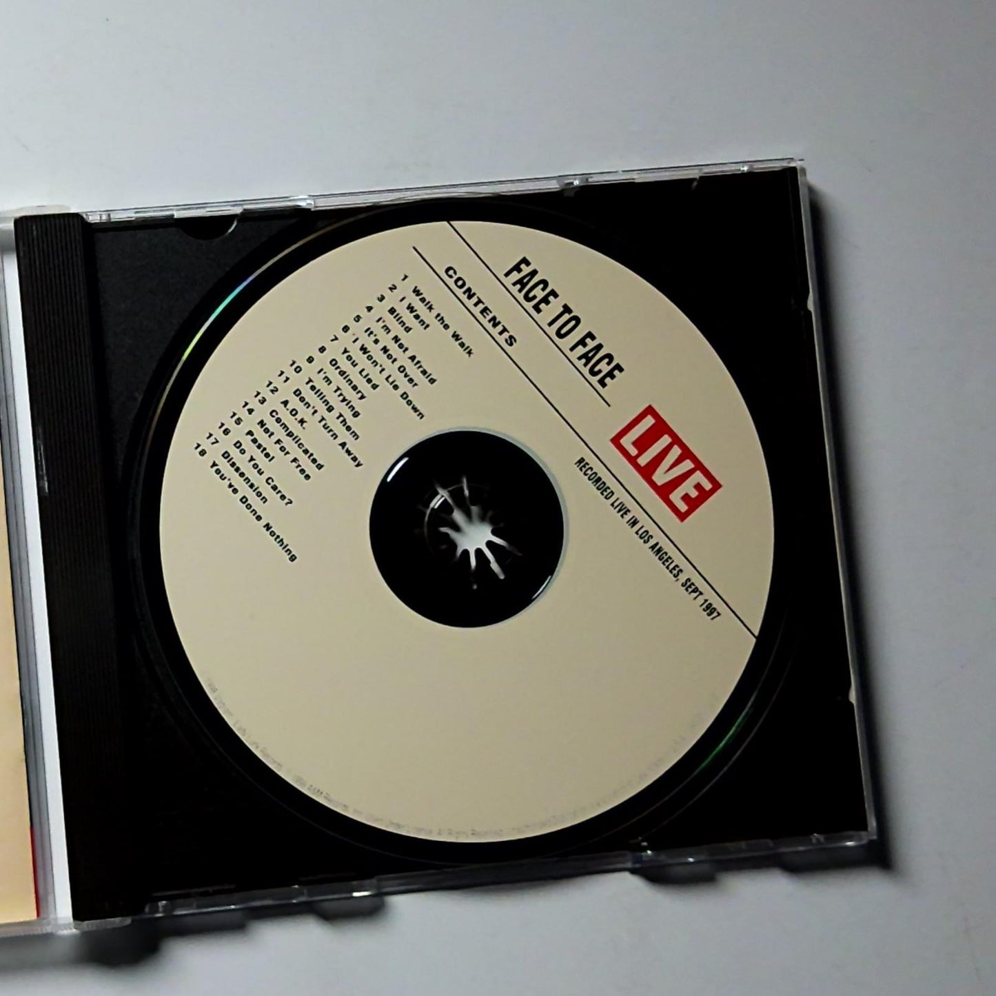 Face To Face – Live (CD, 1998) US VR331