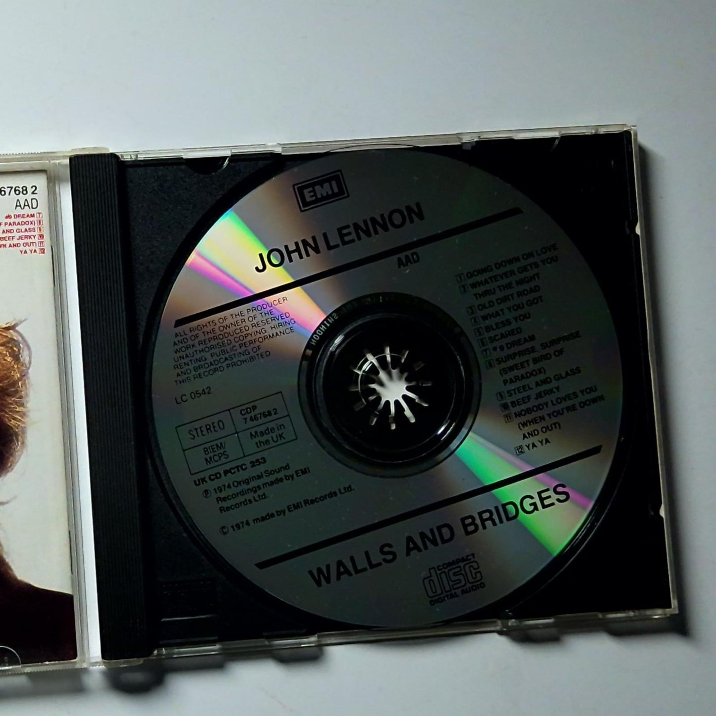 John Lennon – Walls And Bridges (CD, 1987) Europe CDP 7 46768 2