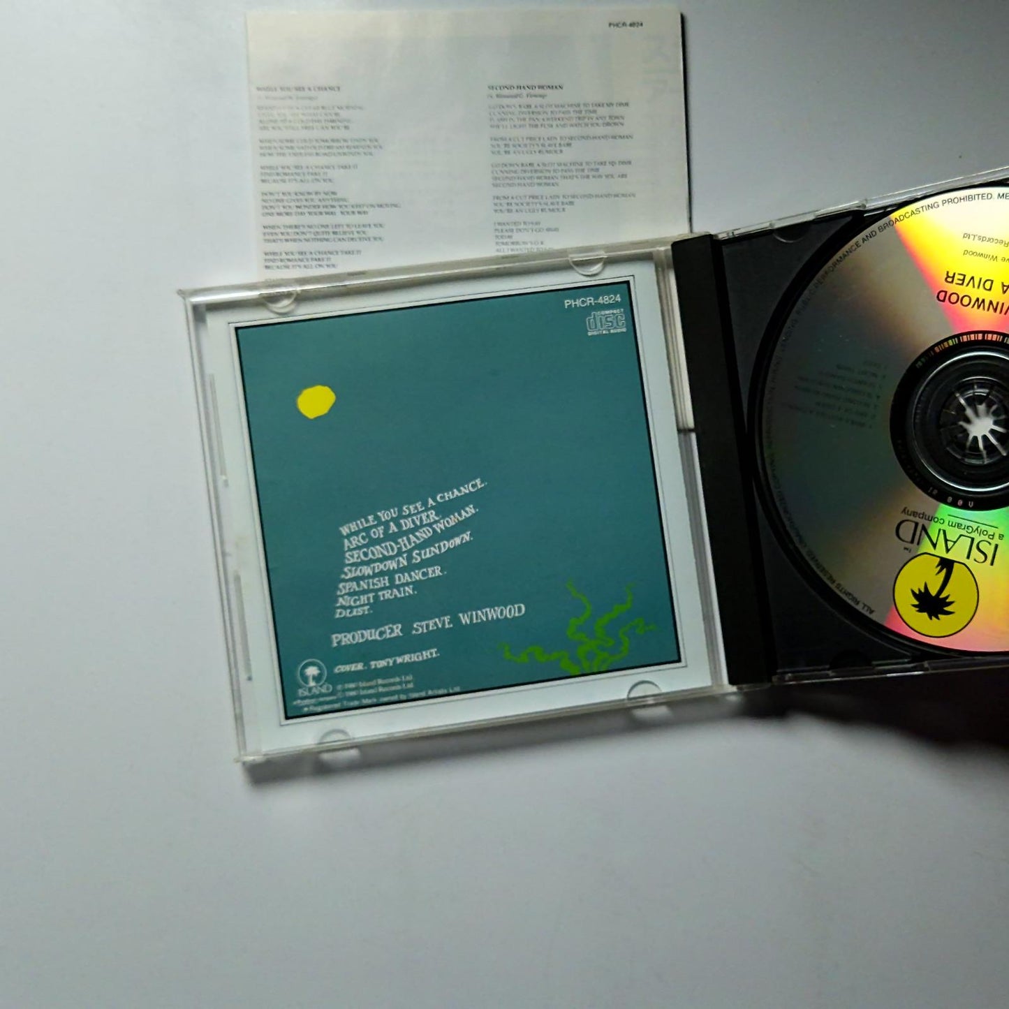 Steve Winwood – Arc of a Diver (CD, 1997) Japan PHCR-4824