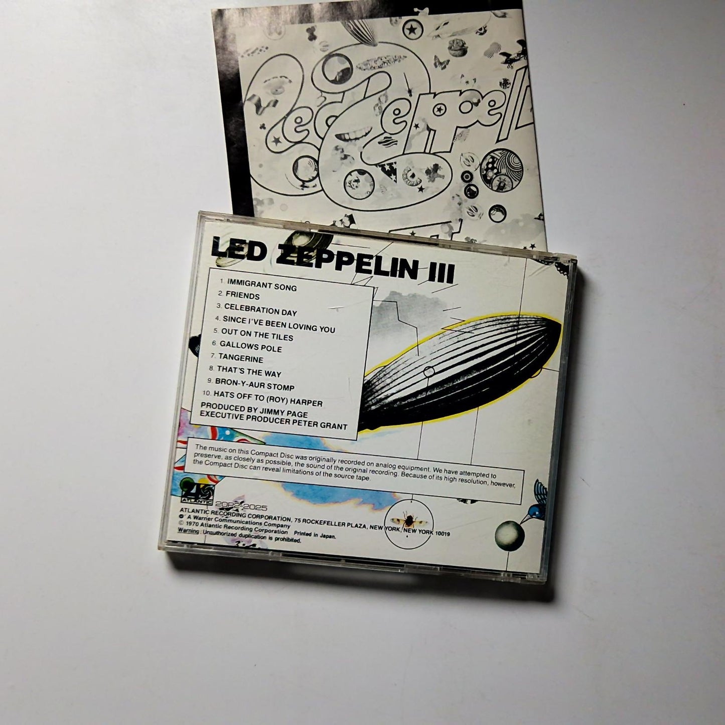 Led Zeppelin – Led Zeppelin III (CD, 1988) Japan 20P2-2025