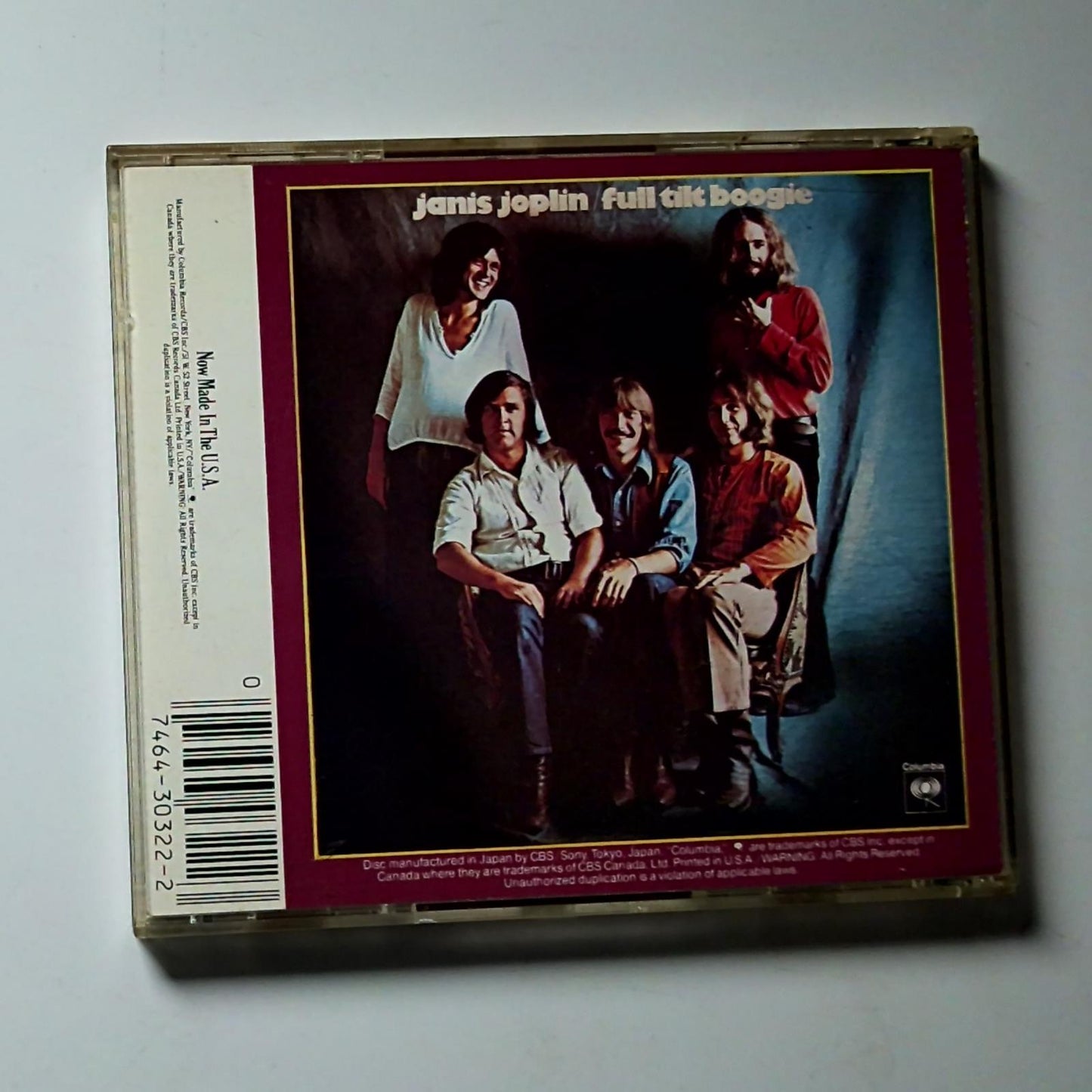 Janis Joplin – Pearl (CD, 1990) US CK 30322
