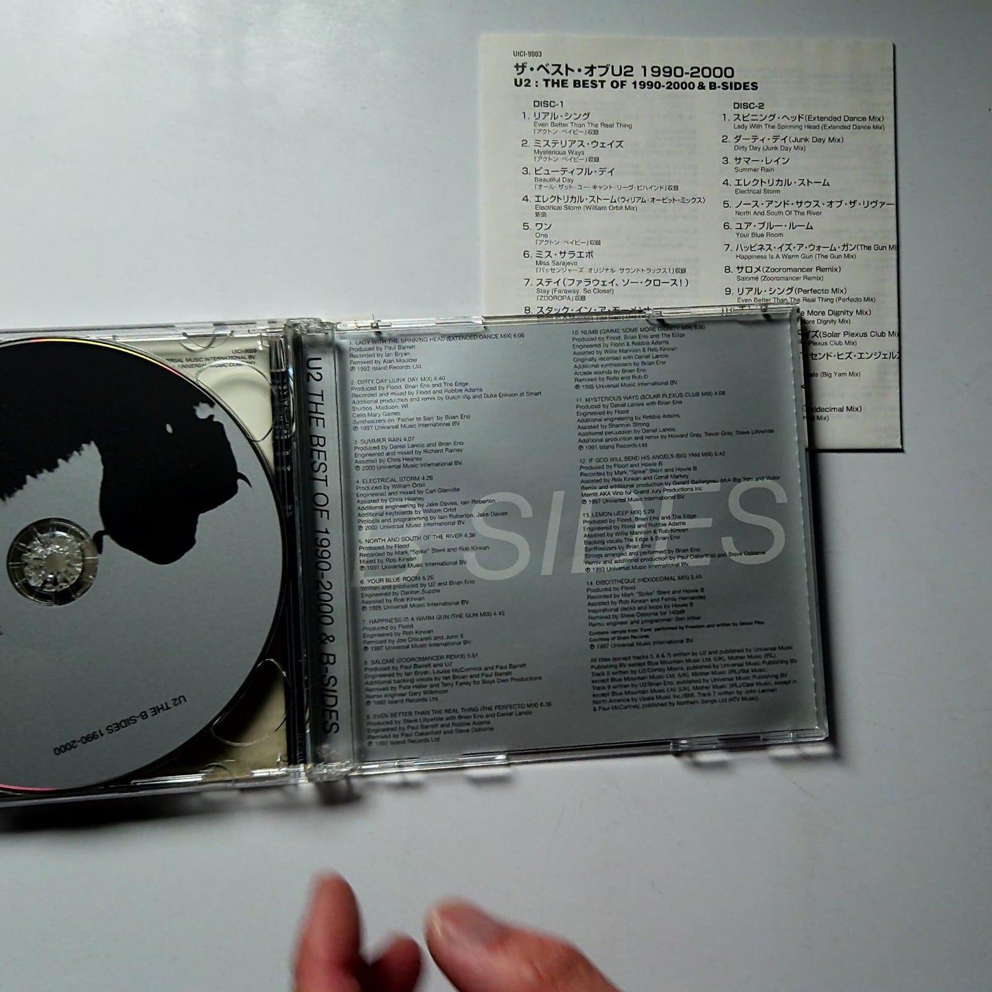 U2 – The Best Of 1990-2000 & B-Sides (CD, 2002) Japan UICI-9003