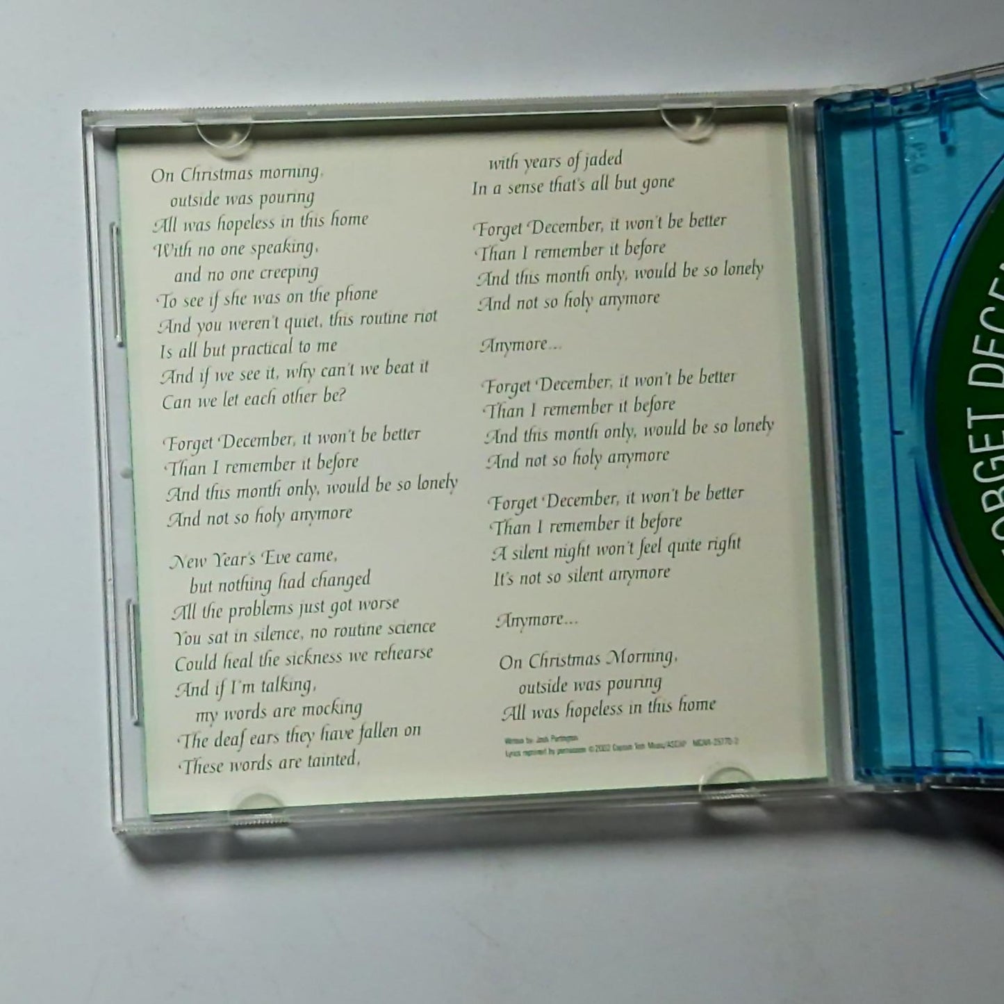 Something Corporate – Forget December (CD, 2002) US Promo MCAR-25770-2