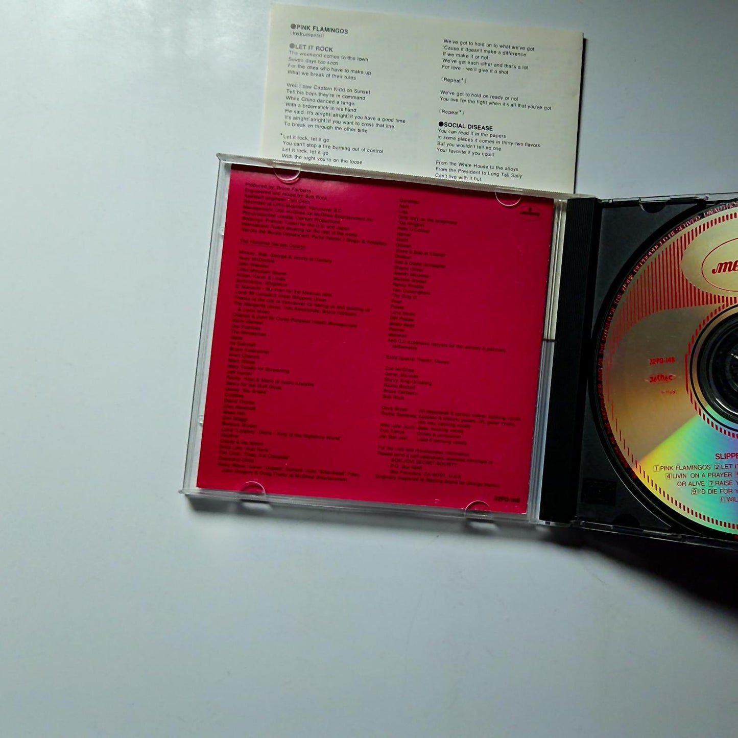 Bon Jovi – Slippery When Wet (CD, 1986) Japan 32PD-148