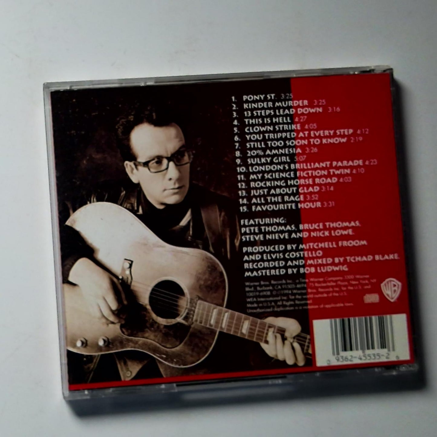 Elvis Costello – Brutal Youth (CD, 1994) US 9 45535-2
