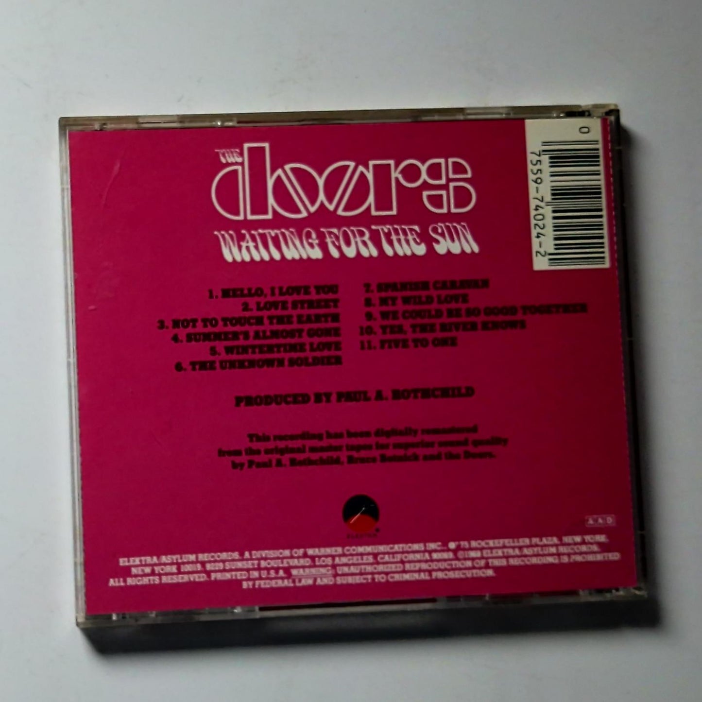The Doors – Waiting For The Sun (CD, 1989) US 9 74024-2