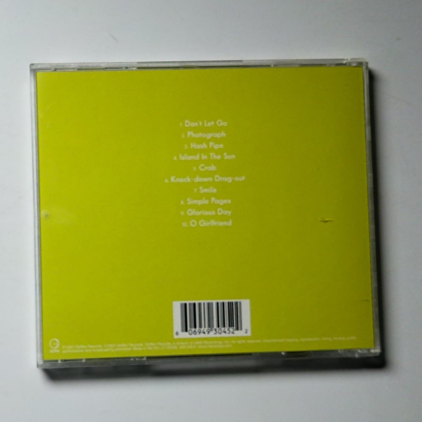 Weezer – Weezer (CD, 2001) Europe 493 045-2