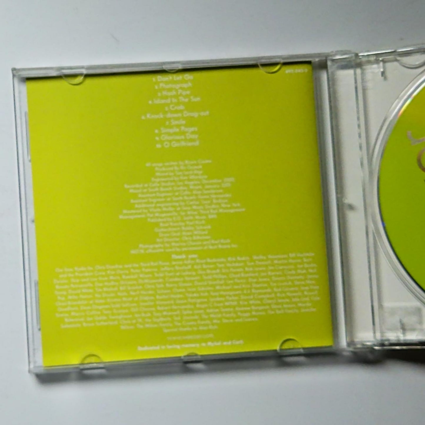 Weezer – Weezer (CD, 2001) Europe 493 045-2