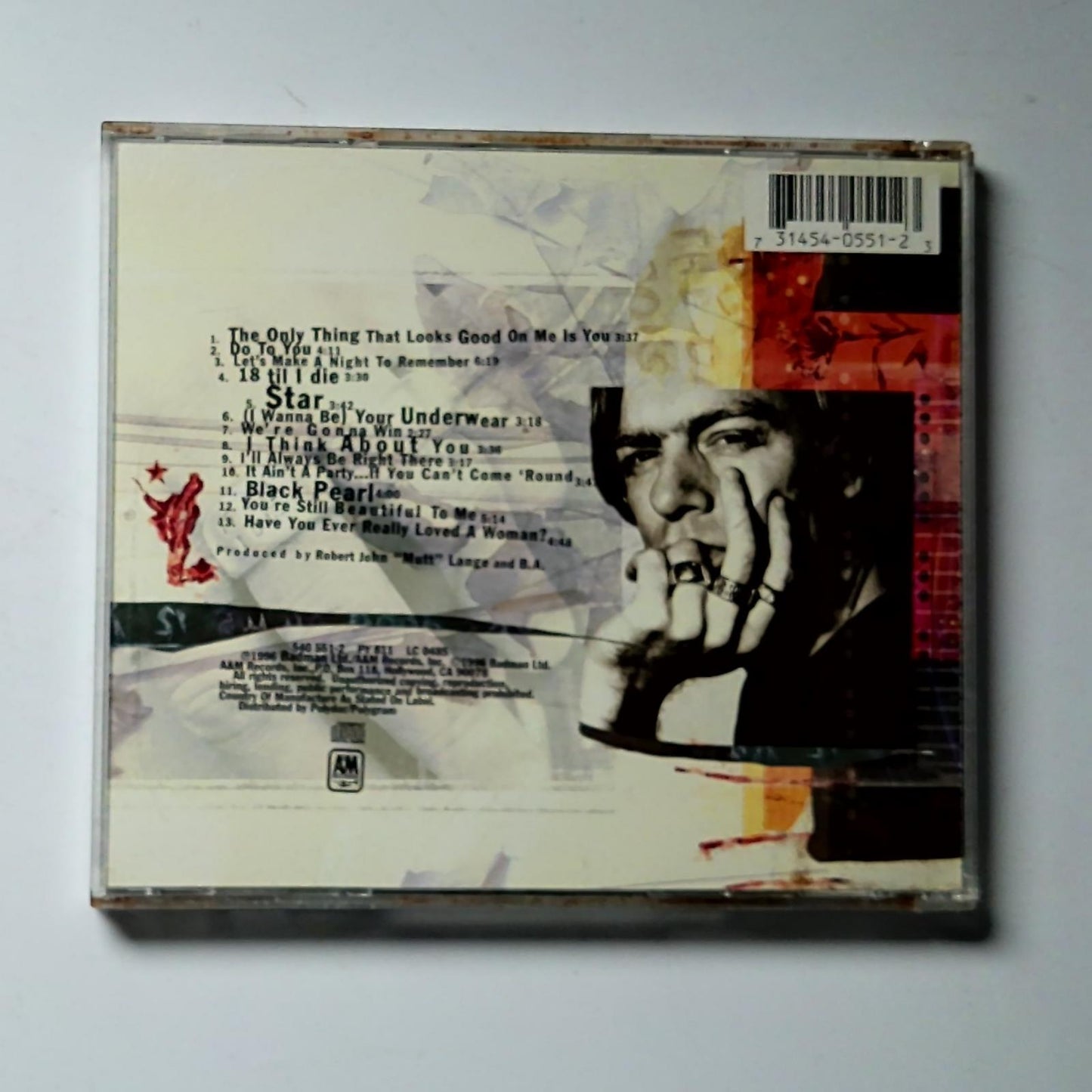 Bryan Adams – 18 Til I Die (CD, 1999) US 31454 0551 2