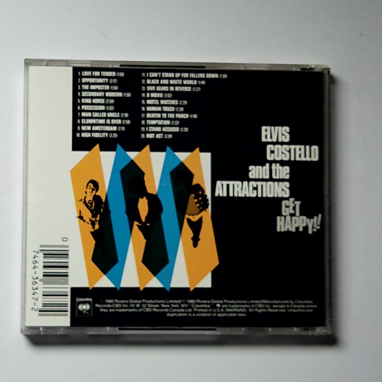 Elvis Costello & The Attractions – Get Happy!! (CD, 1990) US CK 36347