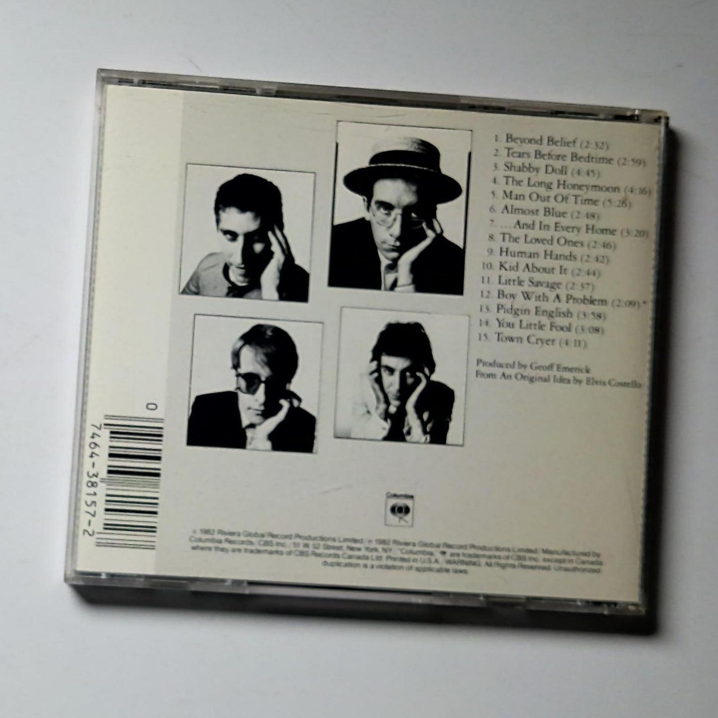 Elvis Costello & The Attractions – Imperial Bedroom (CD, 1986) US CK 38157