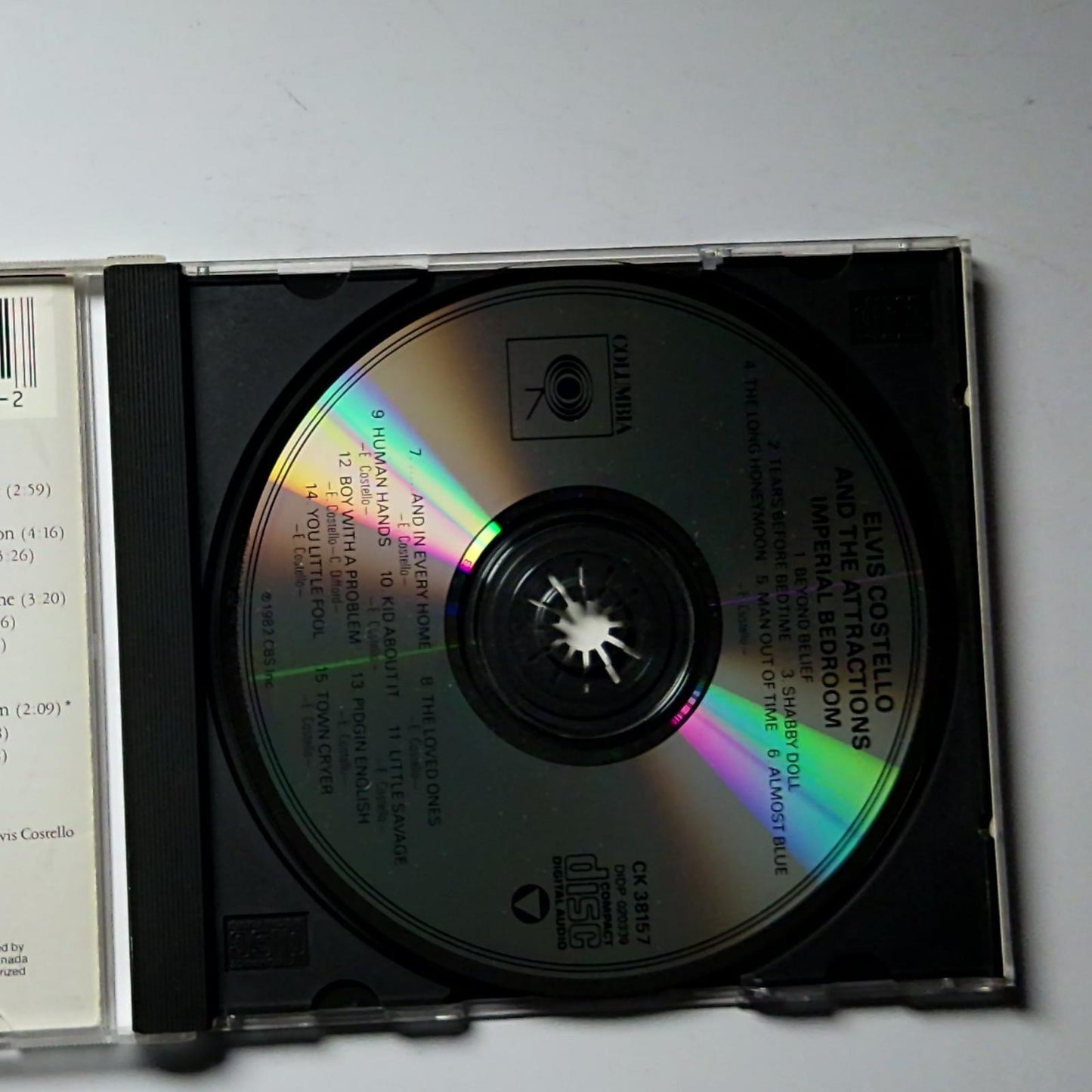 Elvis Costello & The Attractions – Imperial Bedroom (CD, 1986) US CK 38157