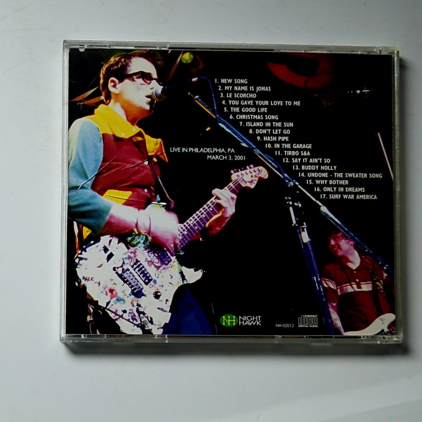 Weezer – Live In Philadelphia 2001 (CD, 2002) Japan Promo NH-02012