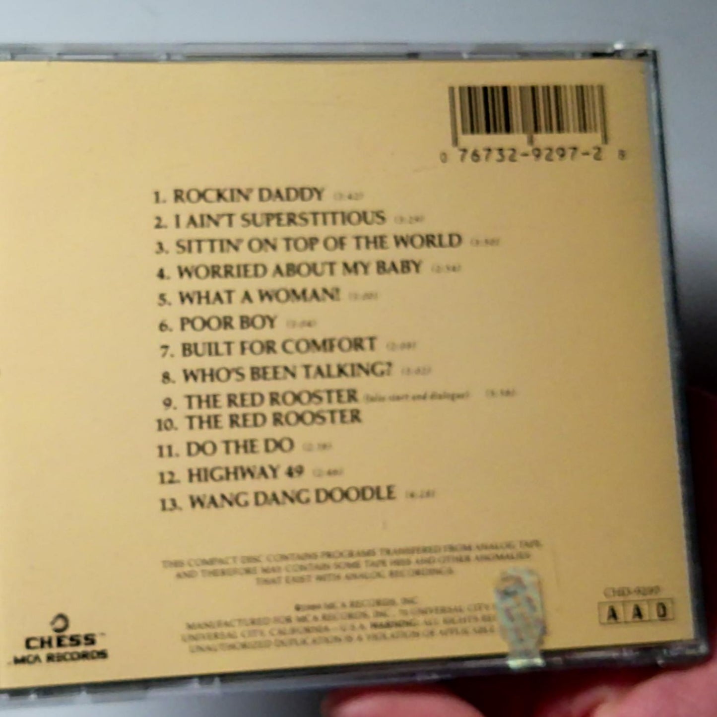 Howlin' Wolf – The London Howlin' Wolf Sessions (CD, 1989) US CHD-9297