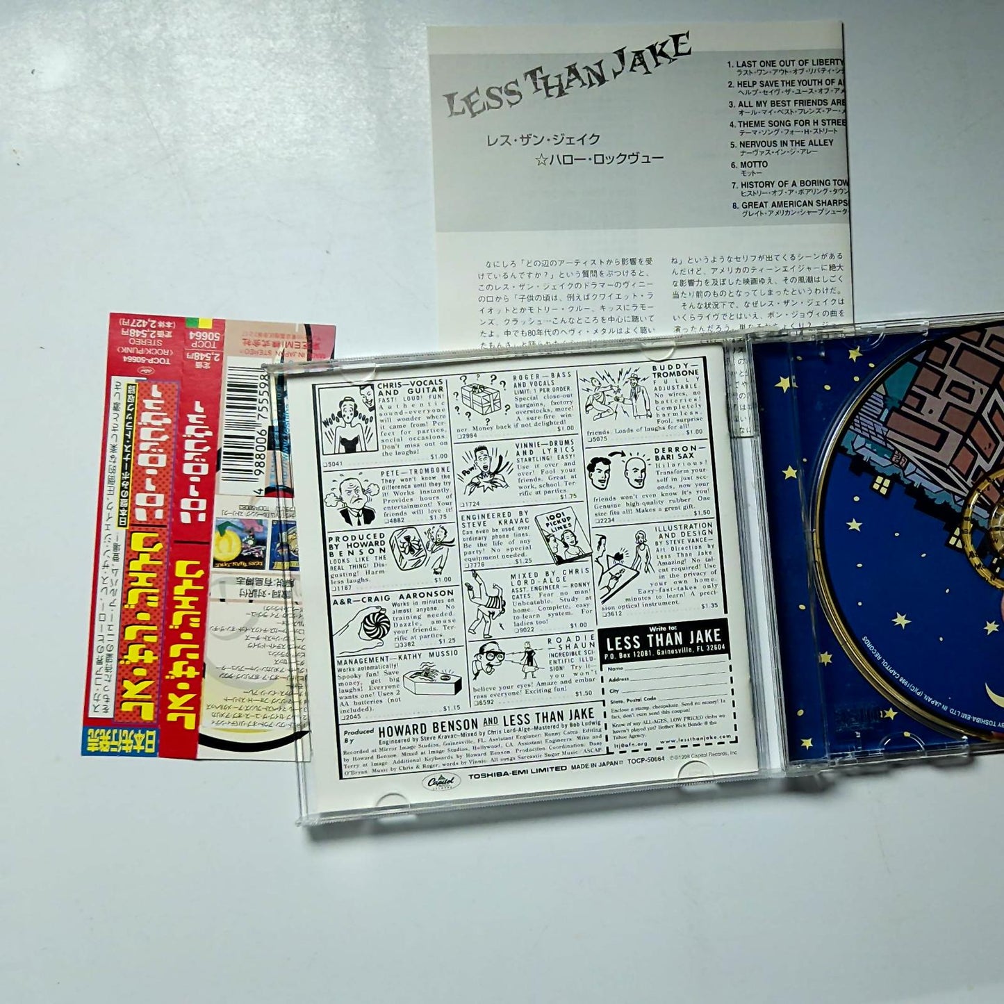Less Than Jake – Hello Rockview (CD, 1998) Japan Bonus Track Obi TOCP-50664
