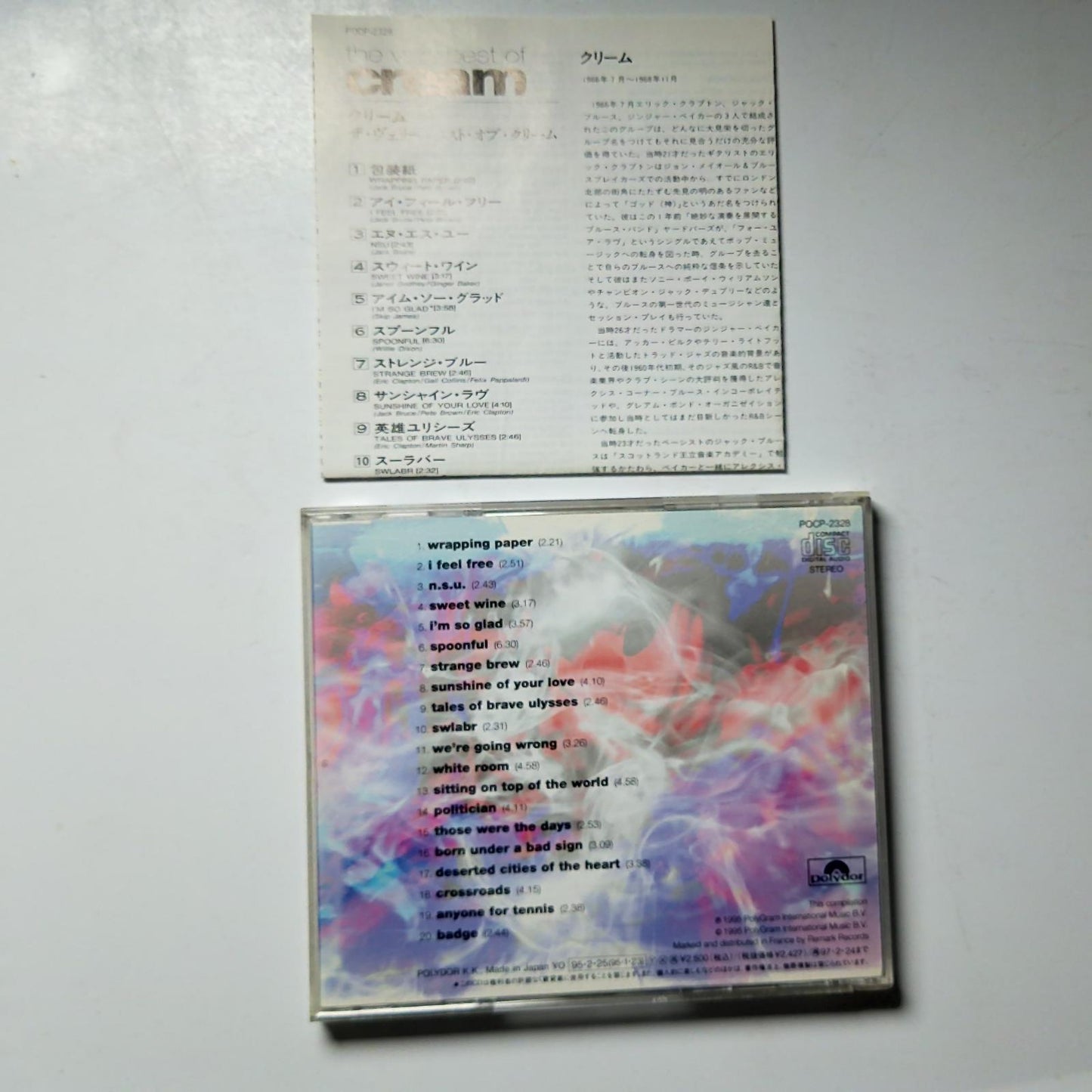 Cream – The Very Best Of Cream (CD, 2002) Japan UICY-2516
