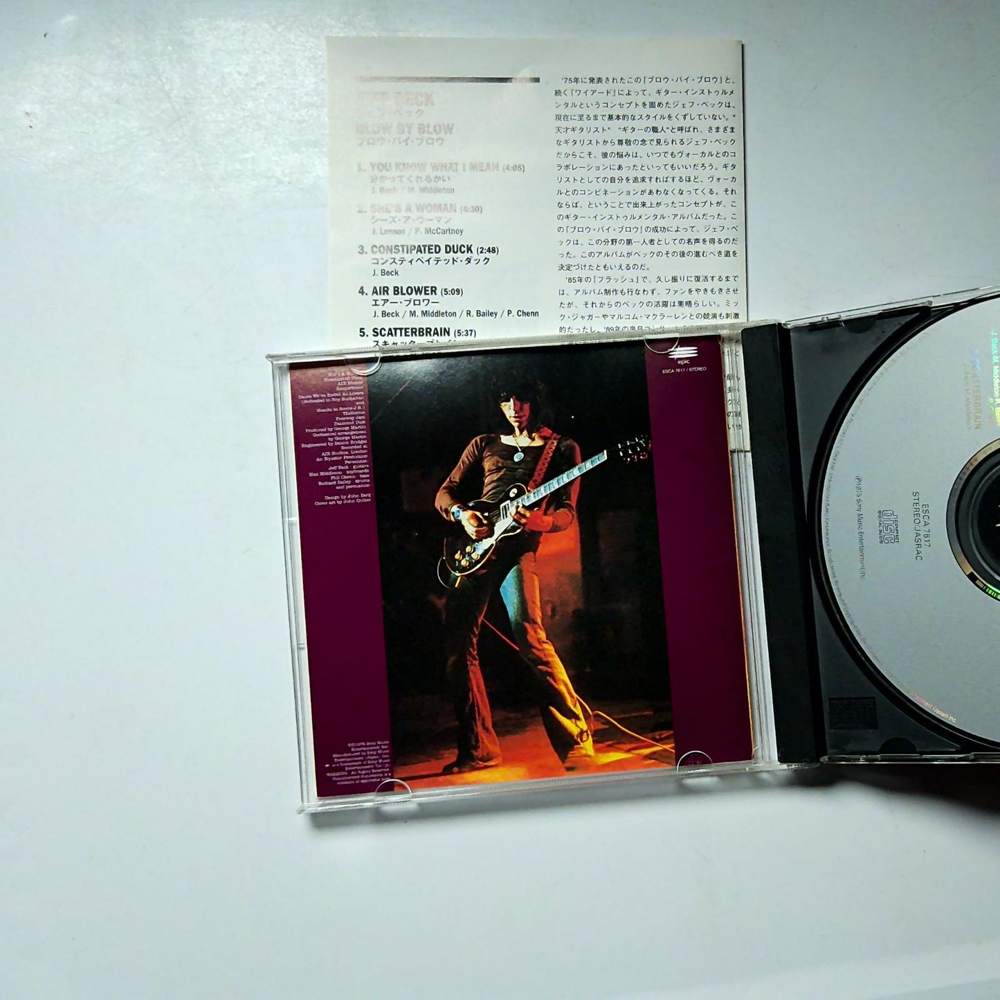 Jeff Beck – Blow By Blow (CD, 1996) Japan ESCA 7617