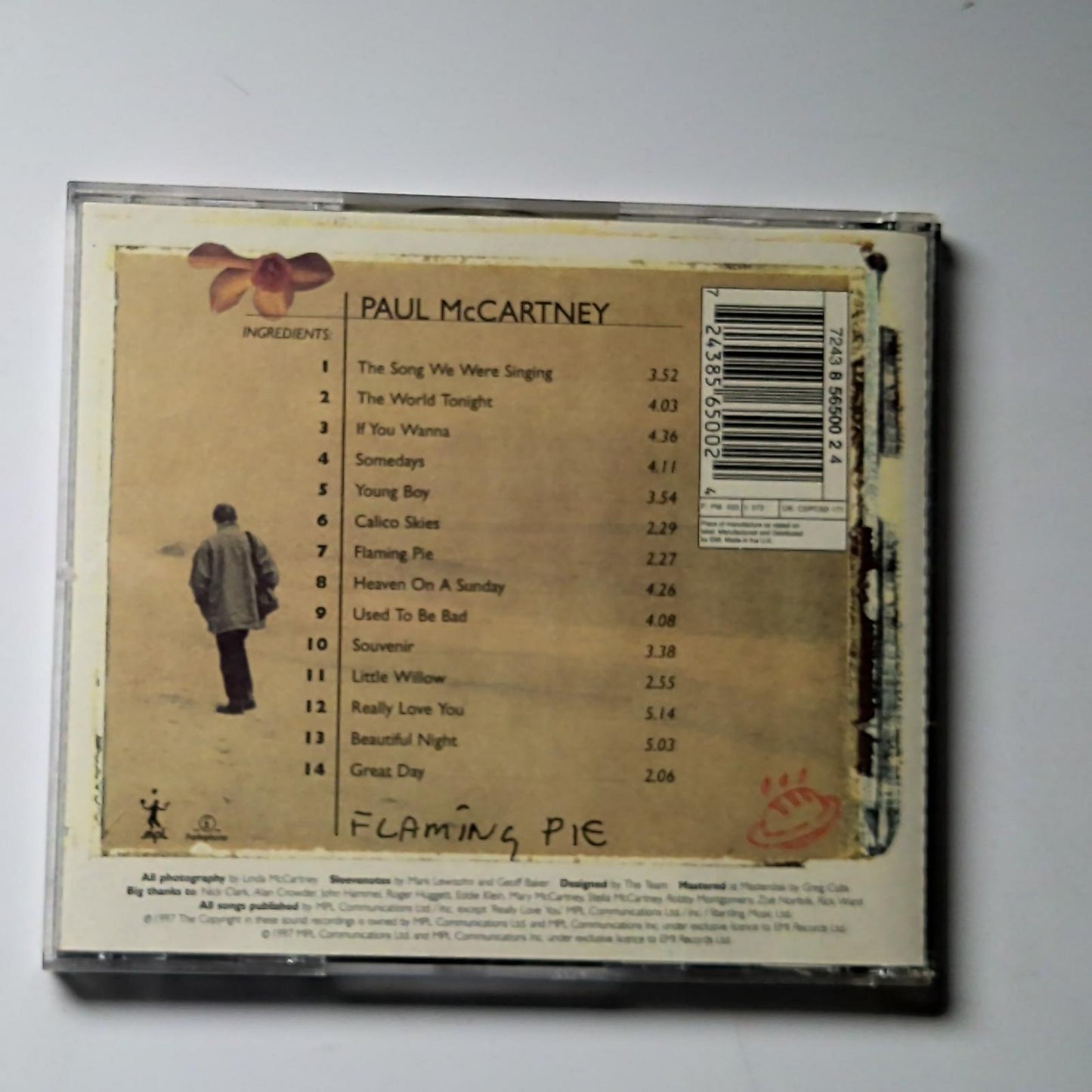 Paul McCartney – Flaming Pie (CD, 1997) US CDP 7243 8 56500 2 4