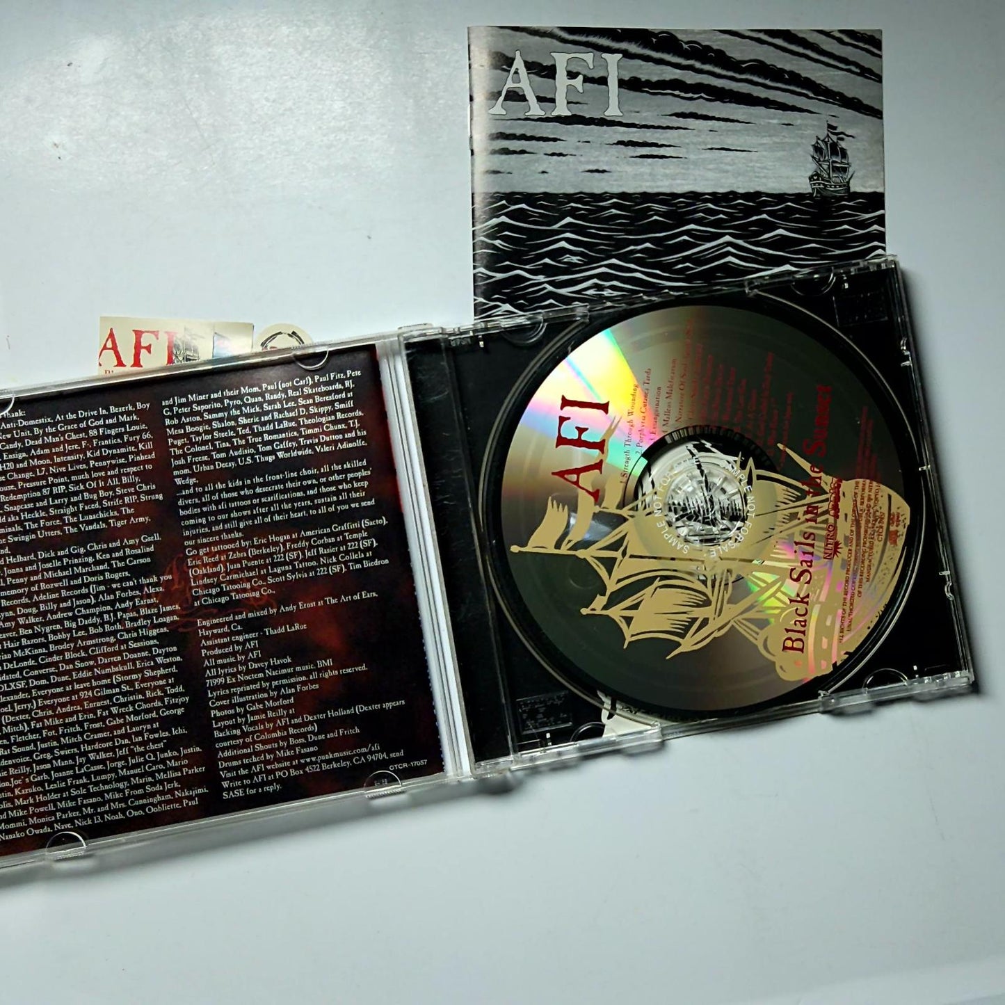AFI – Black Sails In The Sunset (CD, 2001) Japan Bonus Track PROMO CTCR-17057