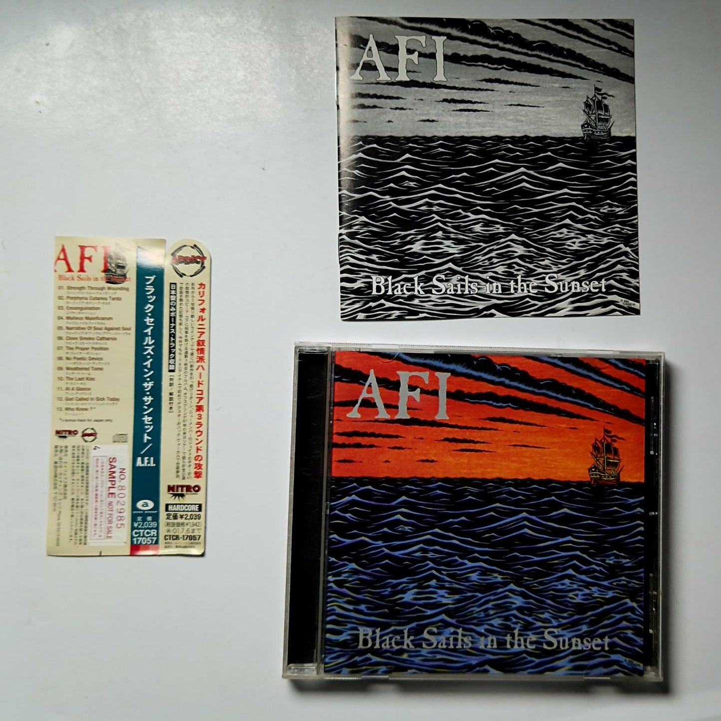 AFI – Black Sails In The Sunset (CD, 2001) Japan Bonus Track PROMO CTCR-17057