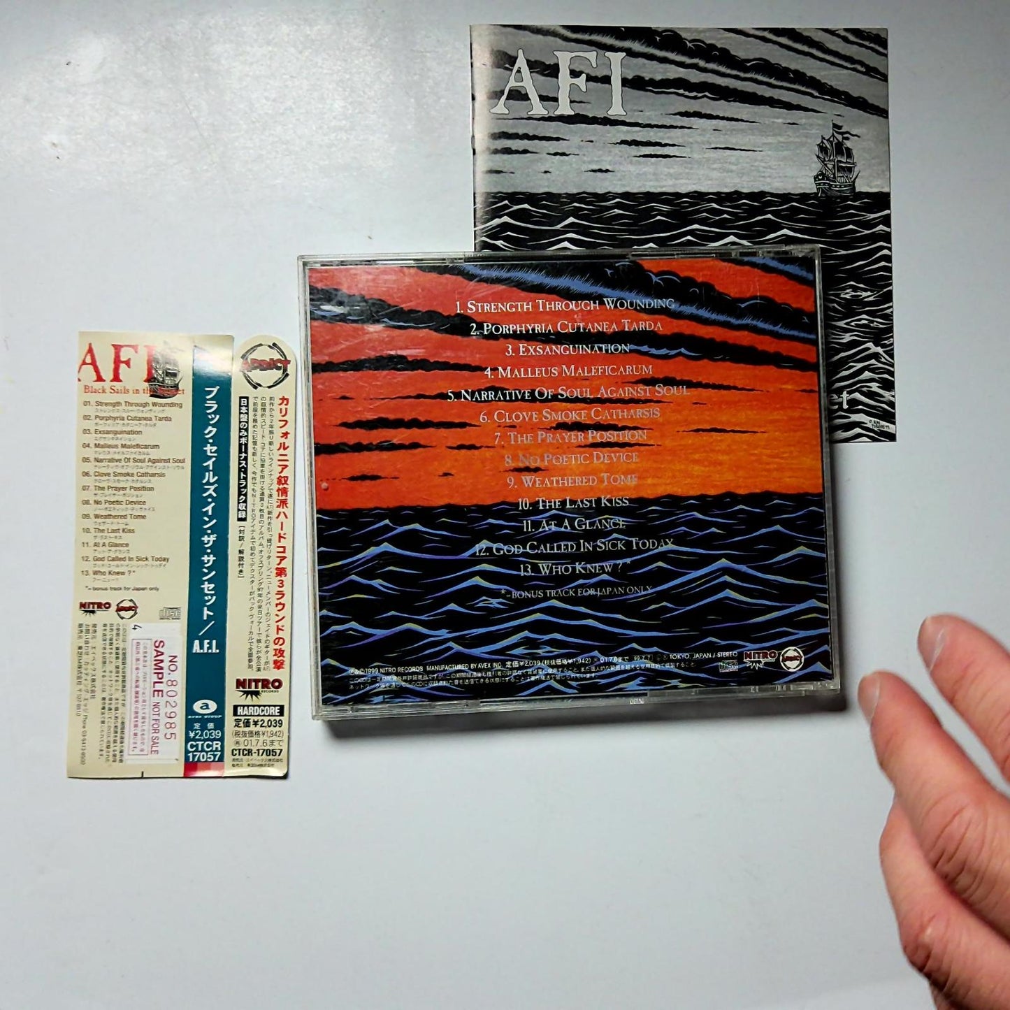 AFI – Black Sails In The Sunset (CD, 2001) Japan Bonus Track PROMO CTCR-17057