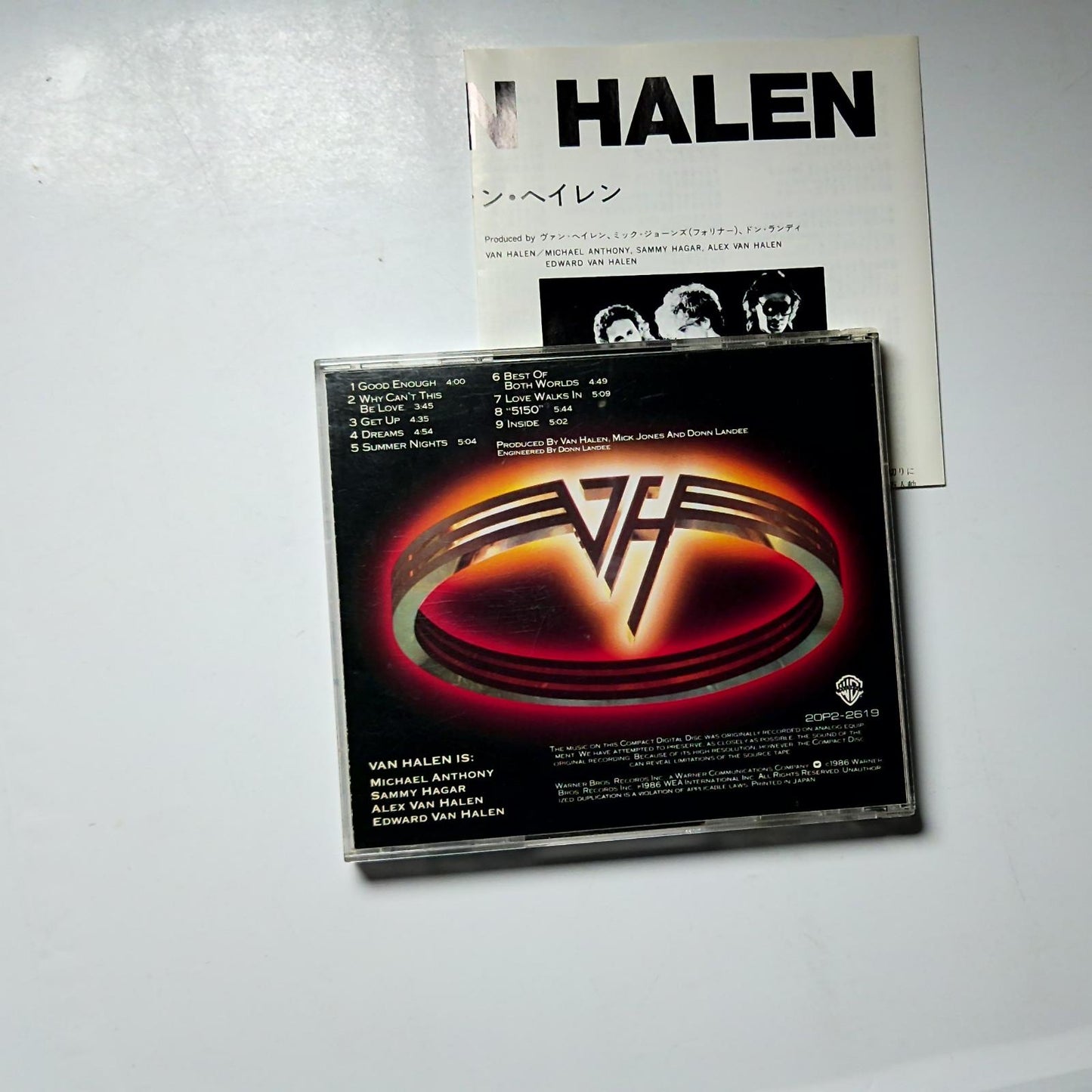 Van Halen – 5150 (CD, 1989) Japan 20P2-2619