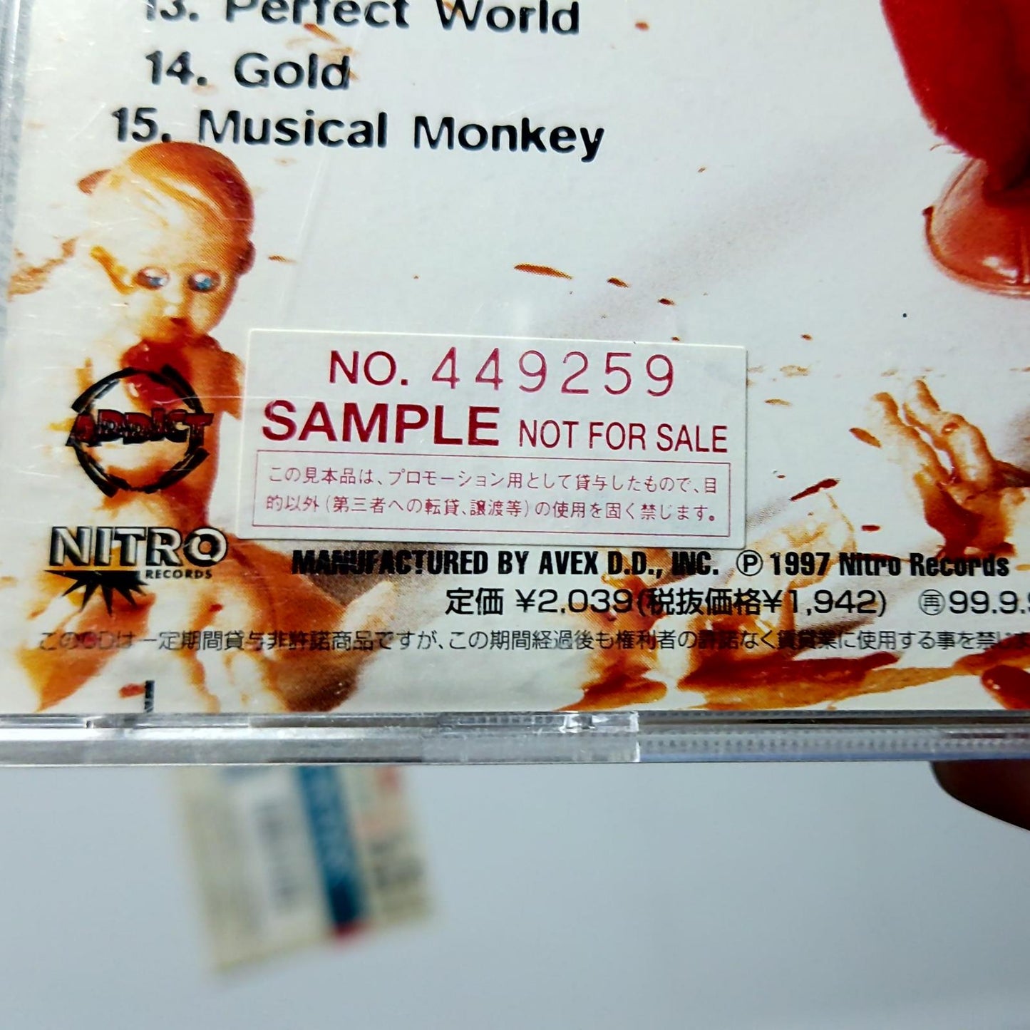 Guttermouth – Musical Monkey (CD, 1999) Japan Promo CTCR-17024