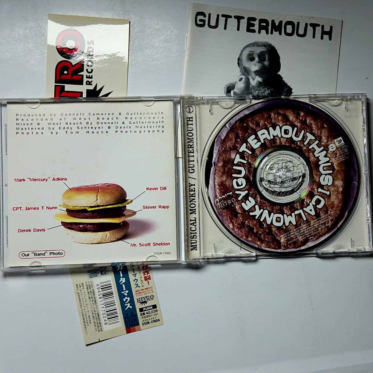 Guttermouth – Musical Monkey (CD, 1999) Japan Promo CTCR-17024
