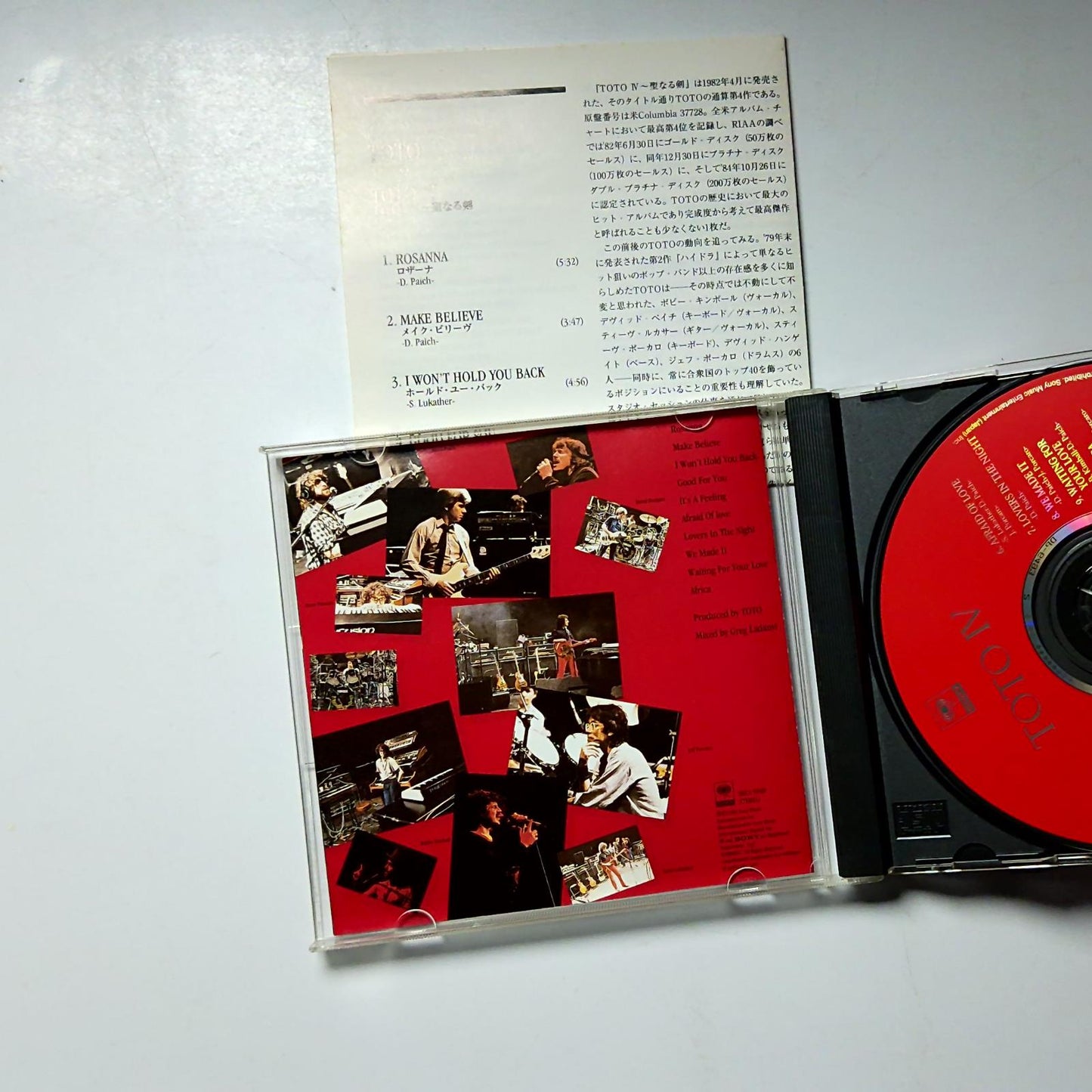 Toto – Toto IV (CD, 1996) Japan SRCS 9040