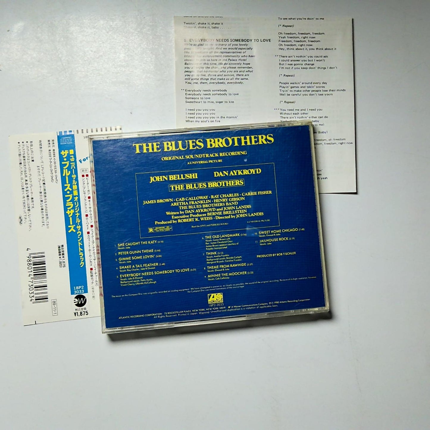 The Blues Brothers (Original Soundtrack Recording) (CD, 1994) Japan obi